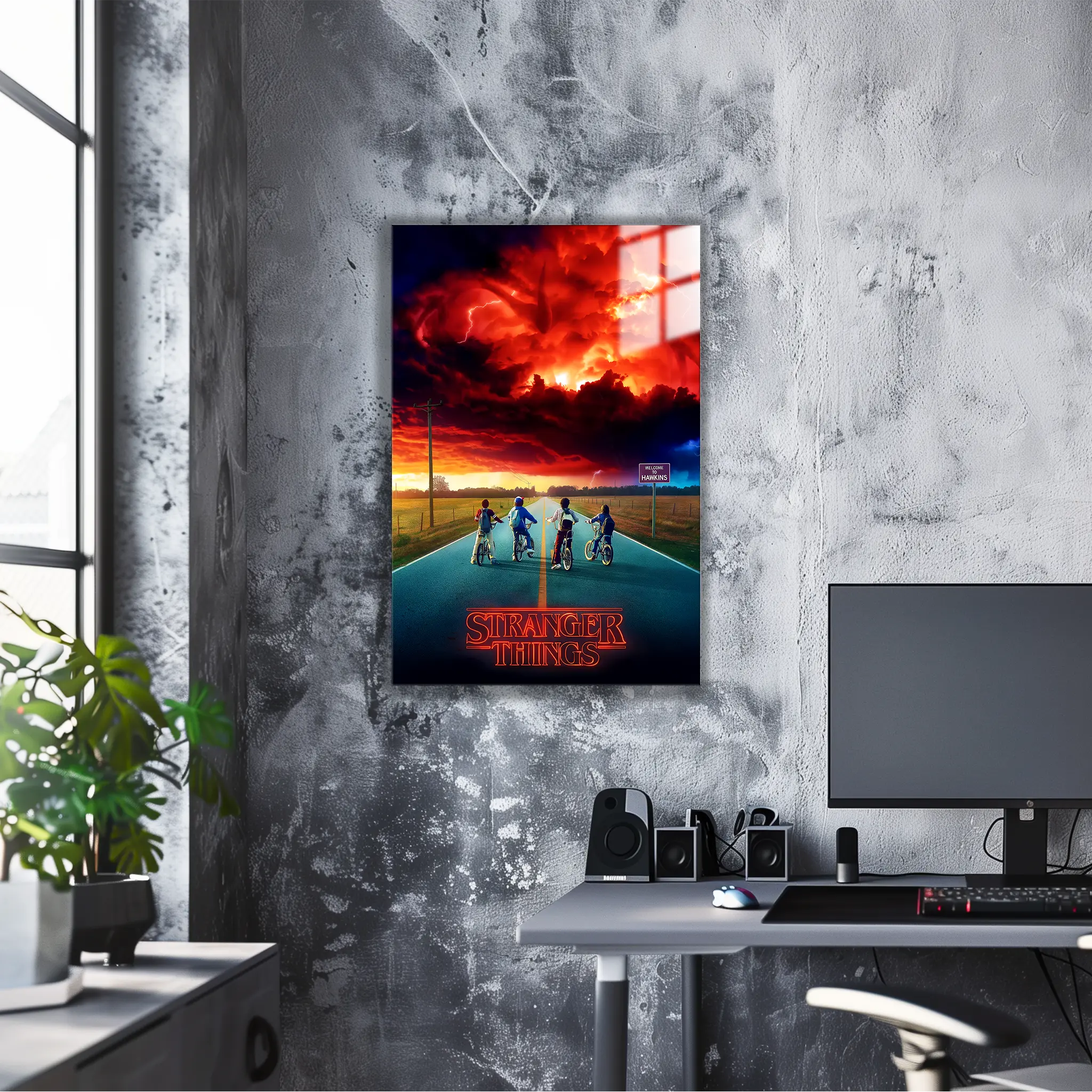 Tableau Stranger Things Les Explorateurs A Vélo