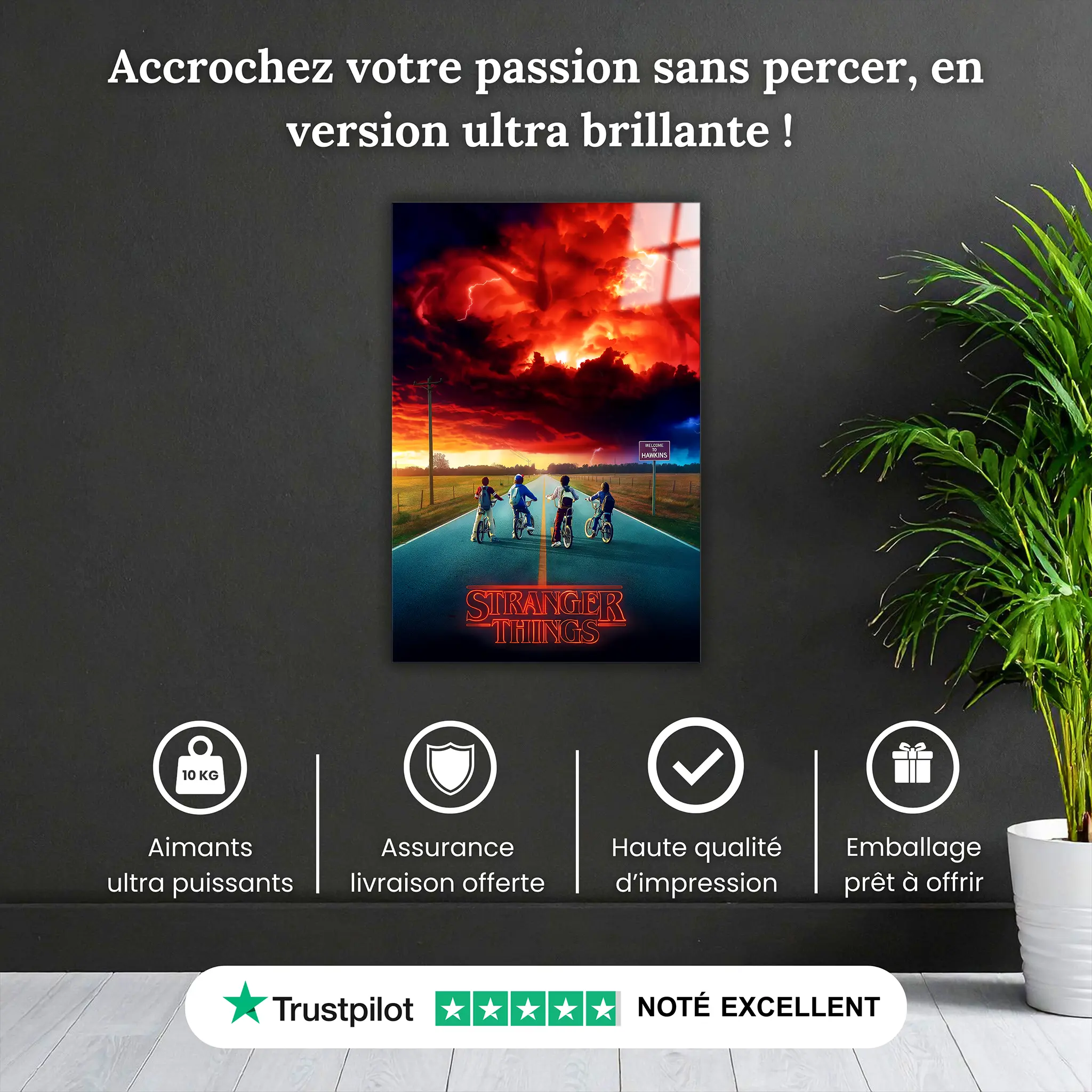 Tableau Stranger Things Les Explorateurs A Vélo