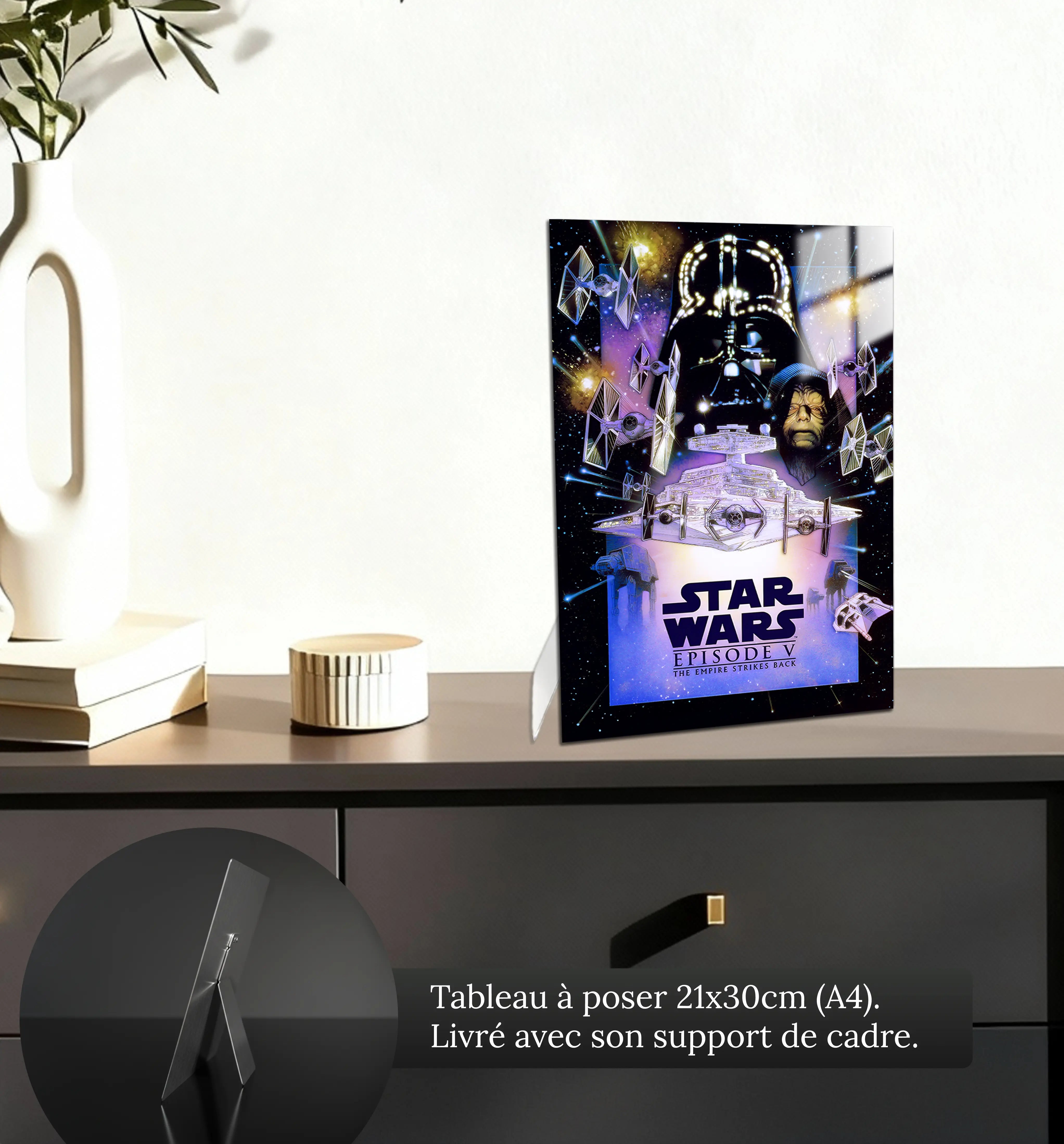 tableau-star-wars-l-empire-contre-attaque-petit-format-a-poser-sur-meuble | DreamWay