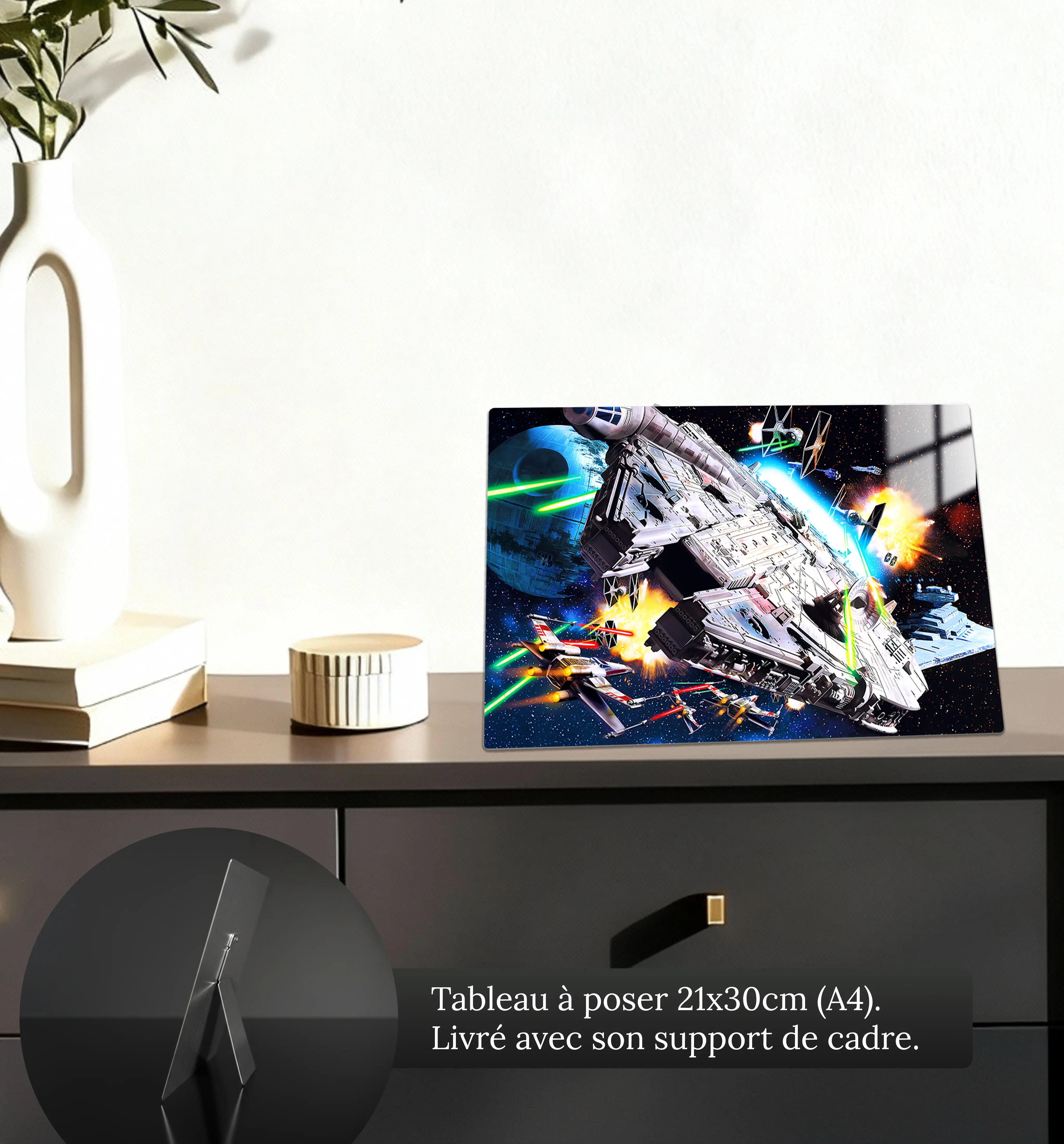 tableau-star-wars-le-millennium-petit-format-a-poser-sur-meuble | DreamWay