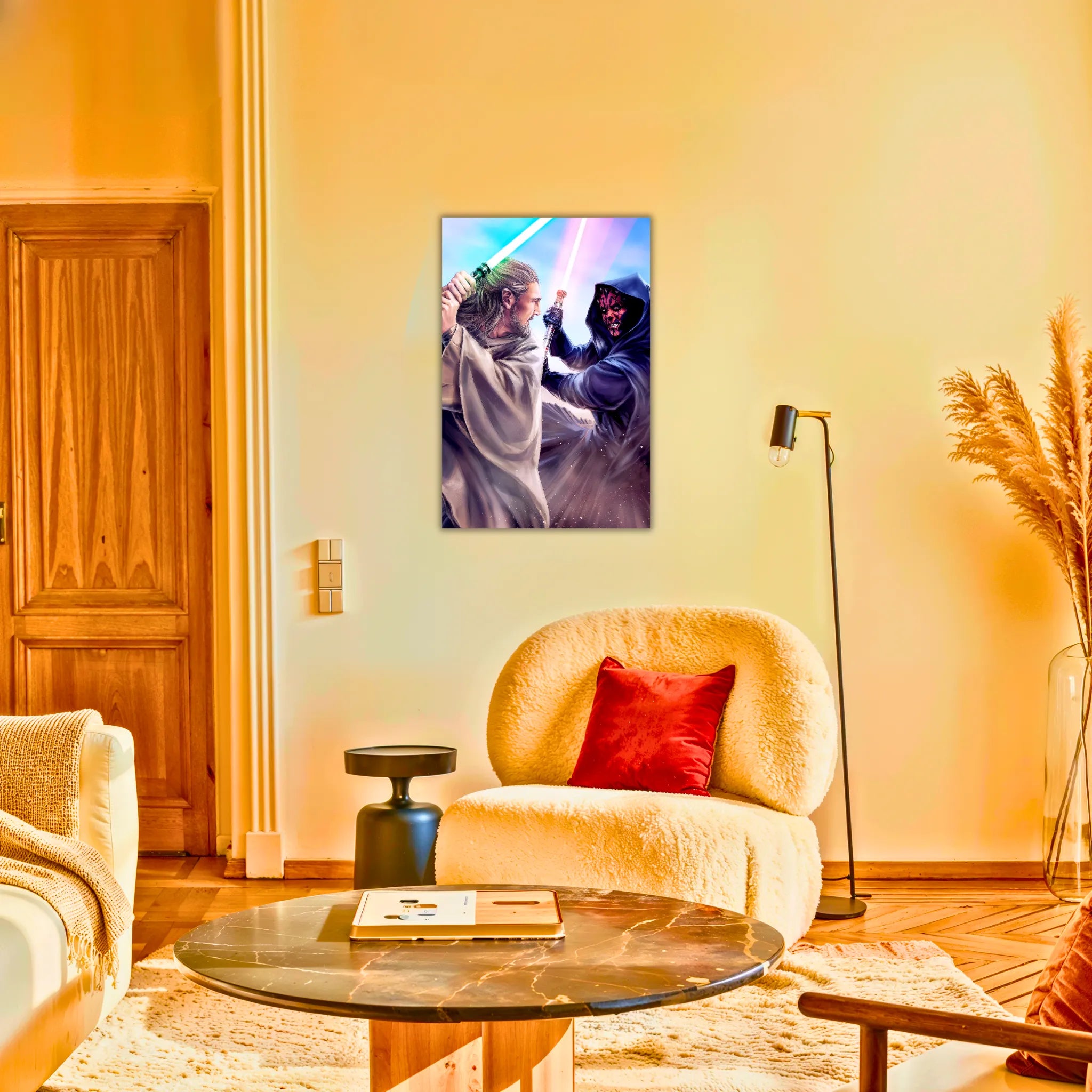 Tableau Qui Gon Jinn VS Dark Maul