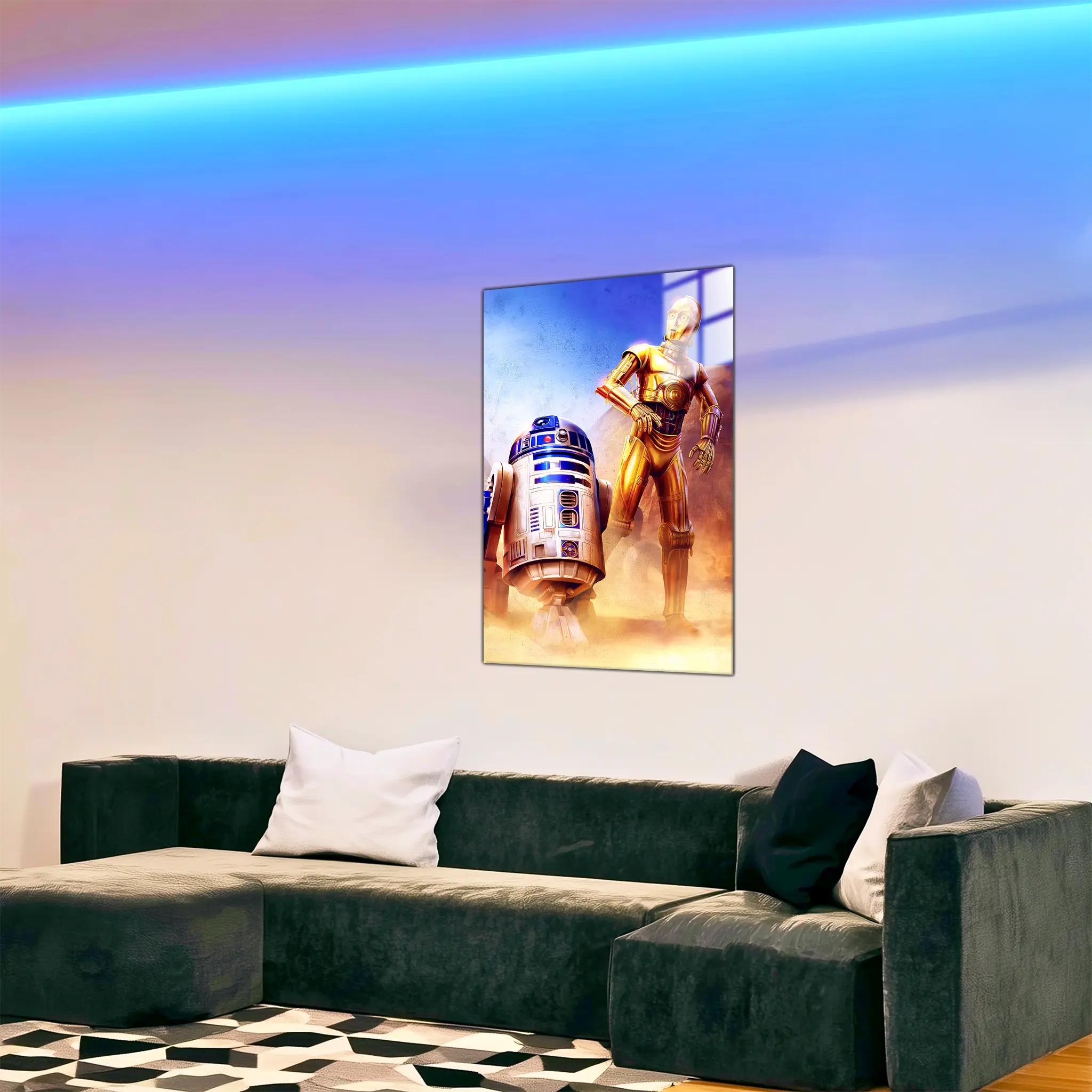 tableau-star-wars-r2d2-c-3po-dans-le-salon | DreamWay