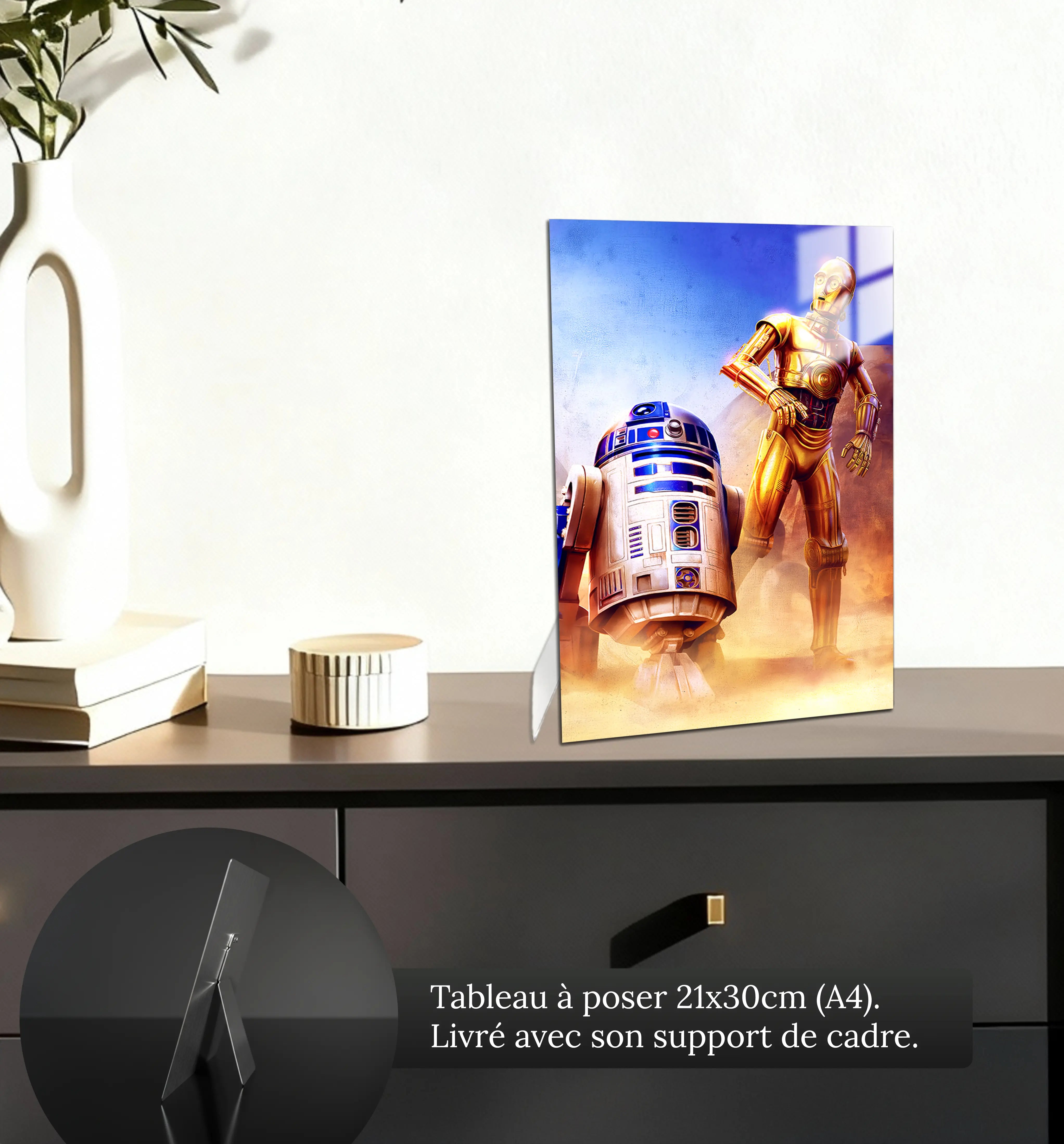tableau-star-wars-r2d2-c-3po-petit-format-a-poser-sur-meuble | DreamWay
