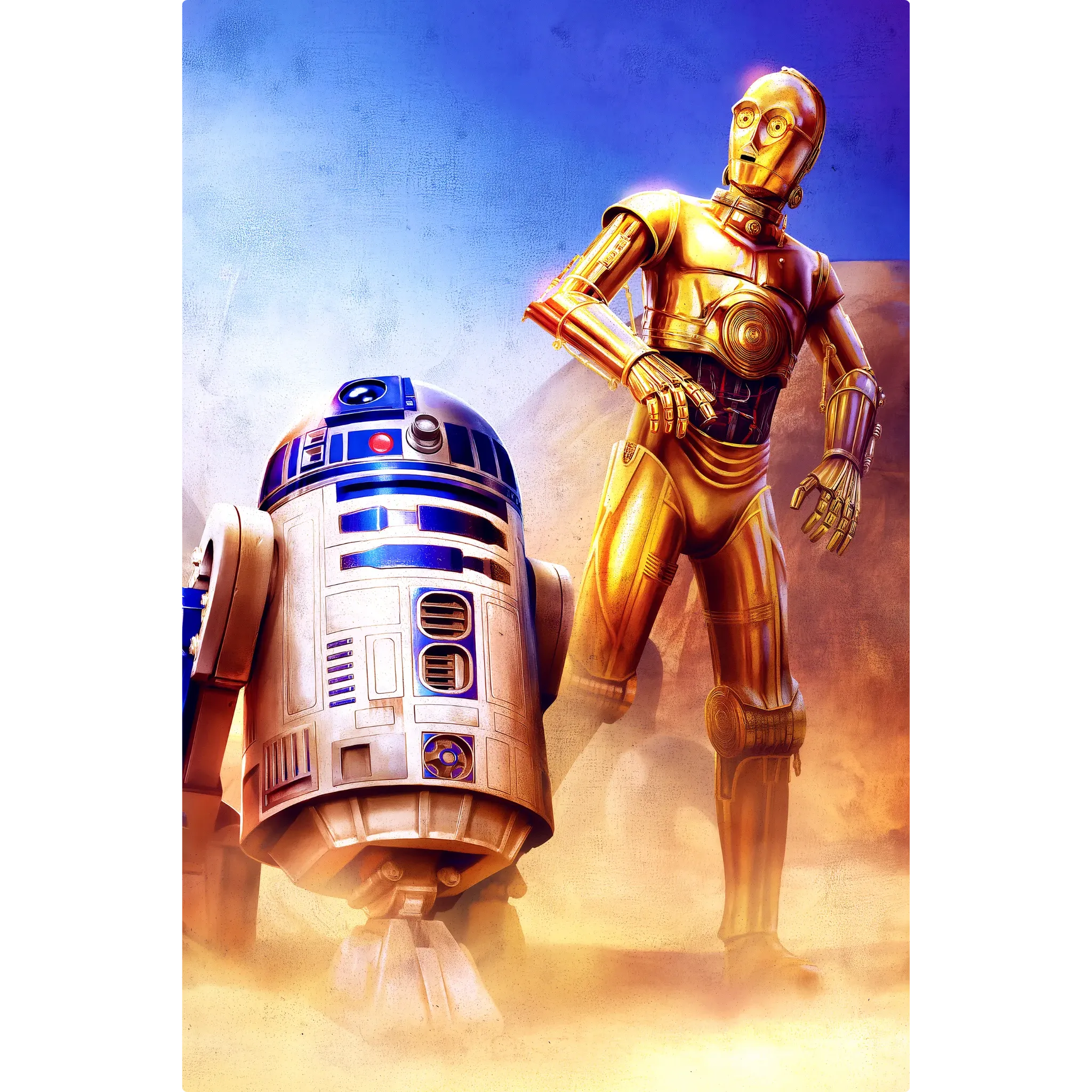 Tableau R2D2 et C 3PO
