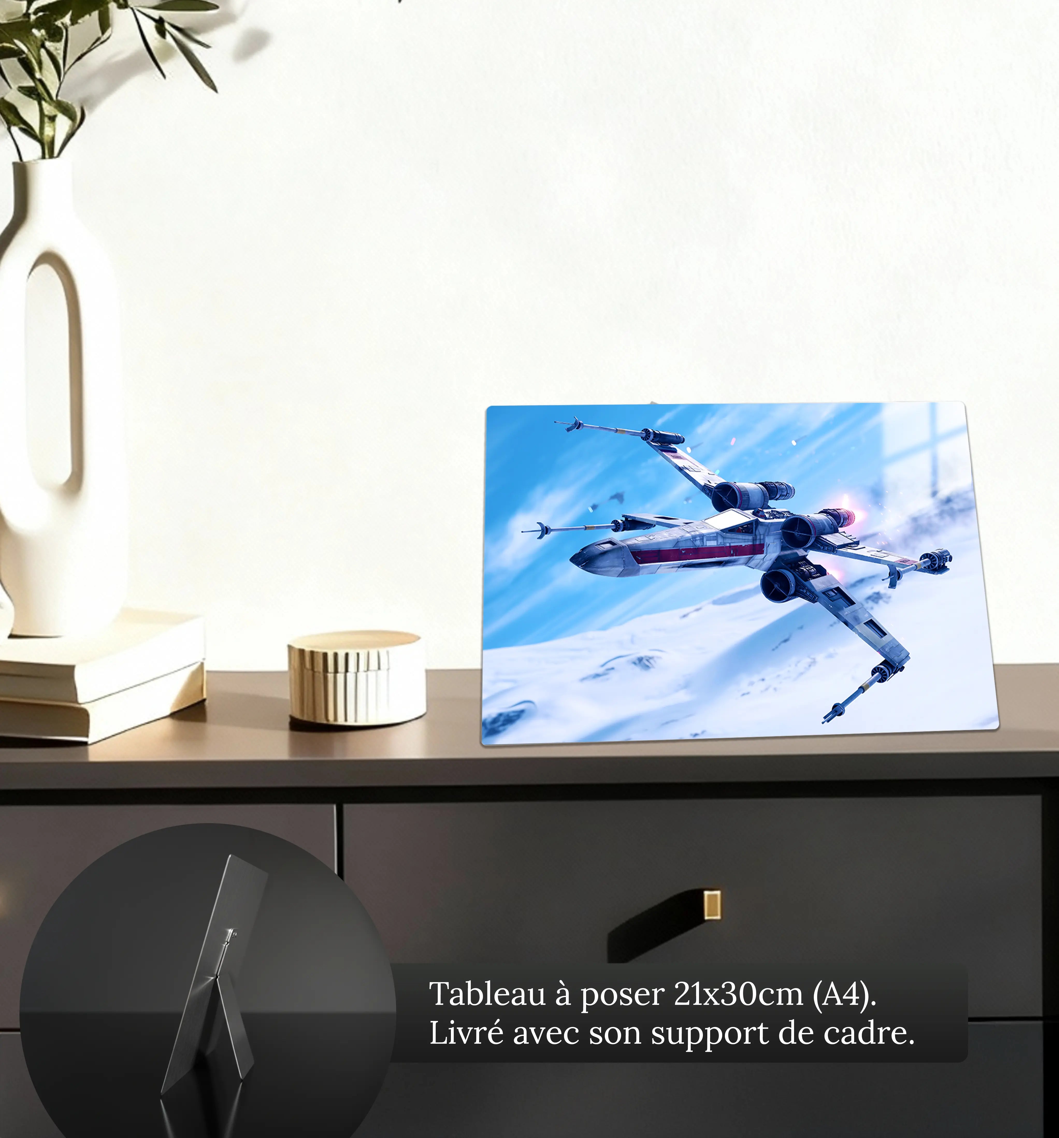 tableau-star-wars-vaisseau-x-wing-petit-format-a-poser-sur-meuble | DreamWay