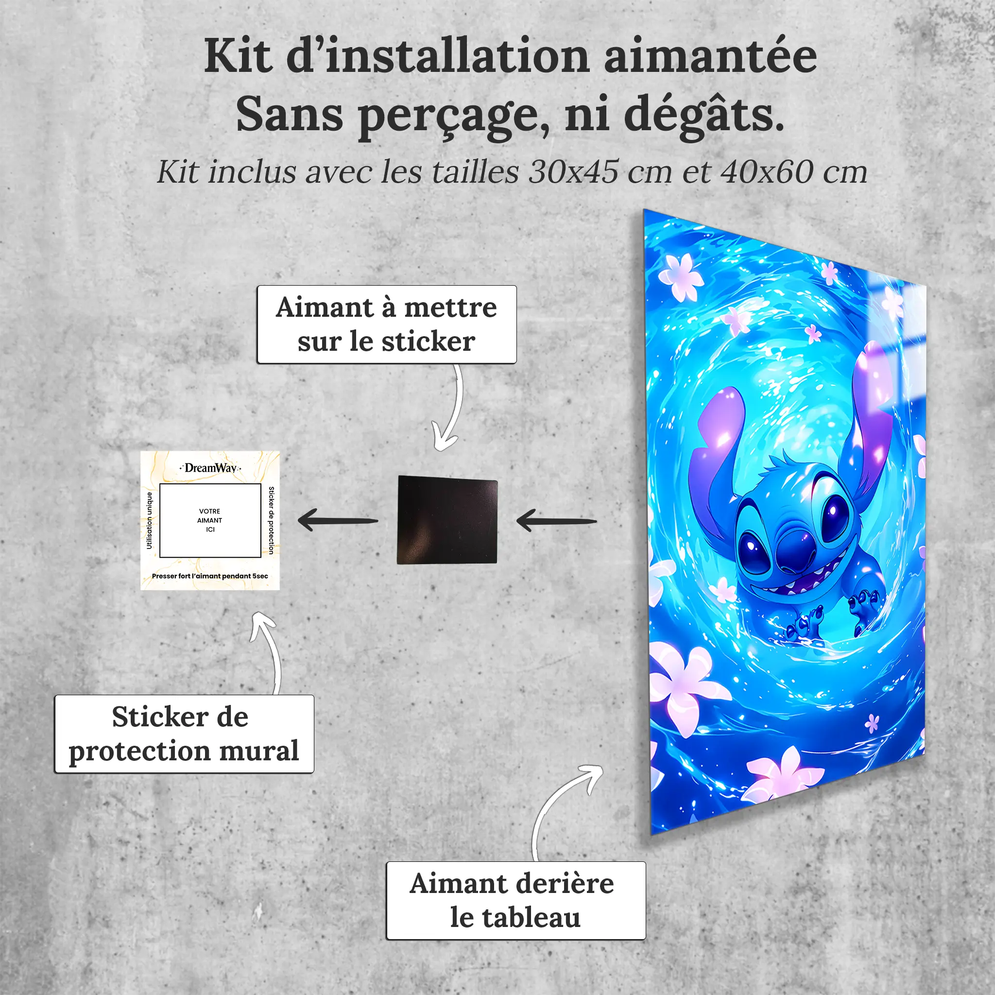 tableau-stitch-plongeur-avec-installation-aimantee | DreamWay