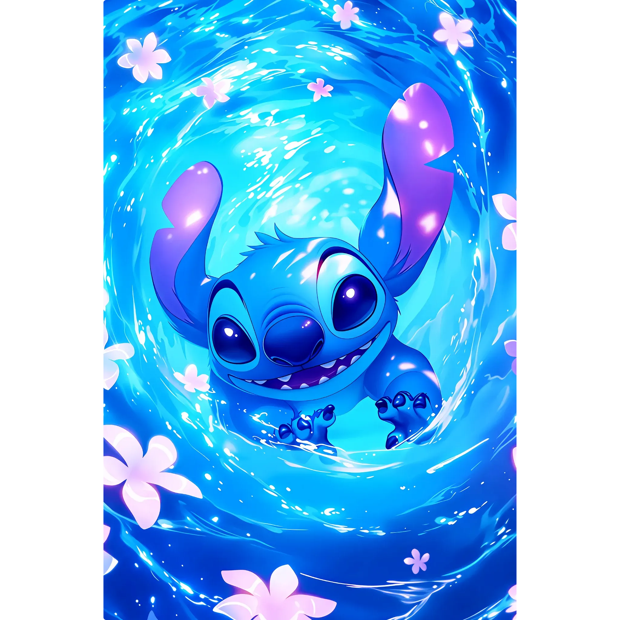 Tableau Stitch Plongeur