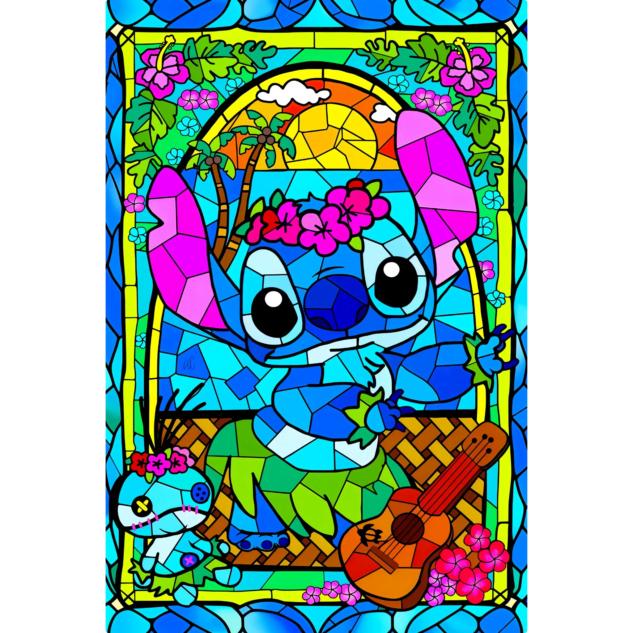 Tableau Stitch Vitrail
