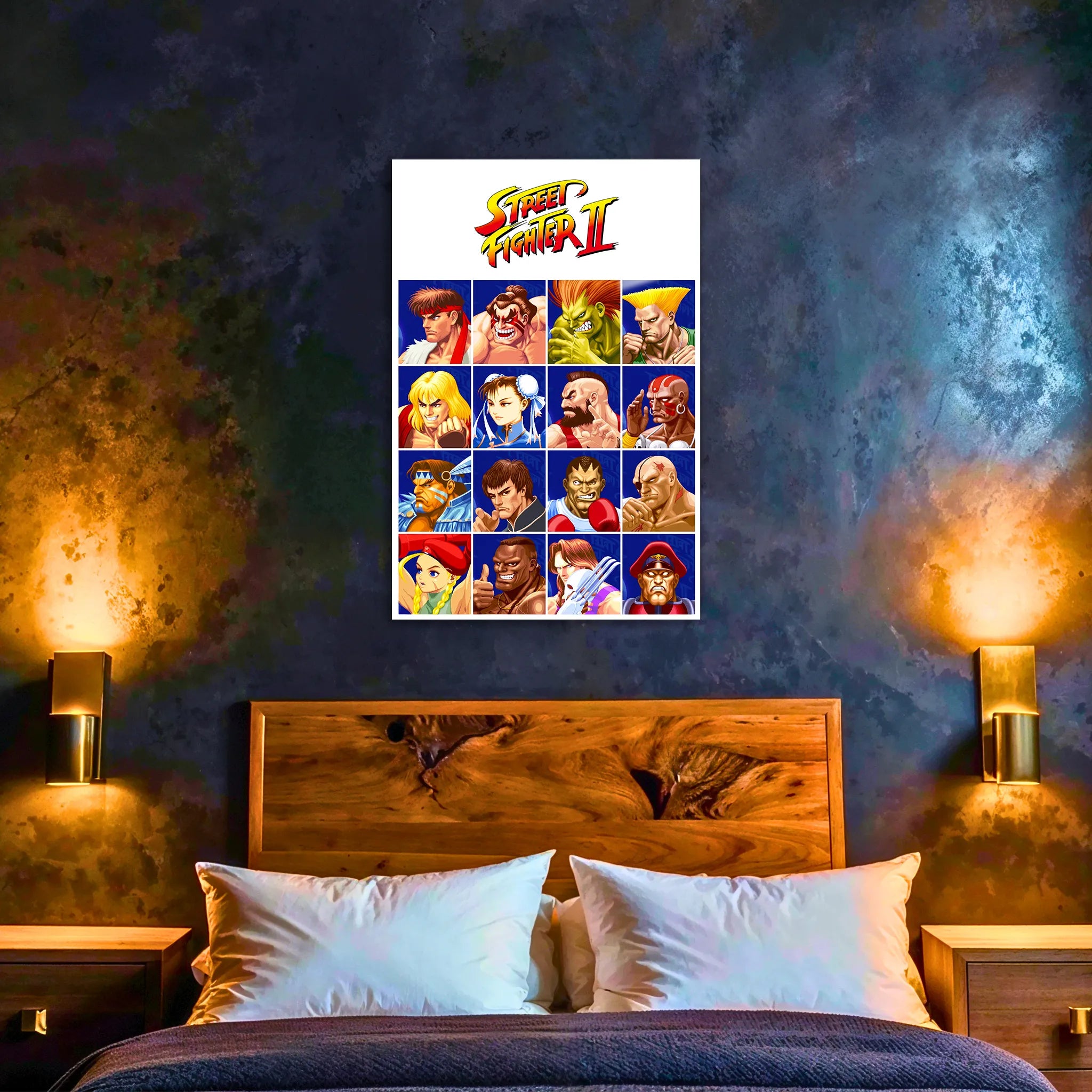 Tableau Street Fighter II Affiche