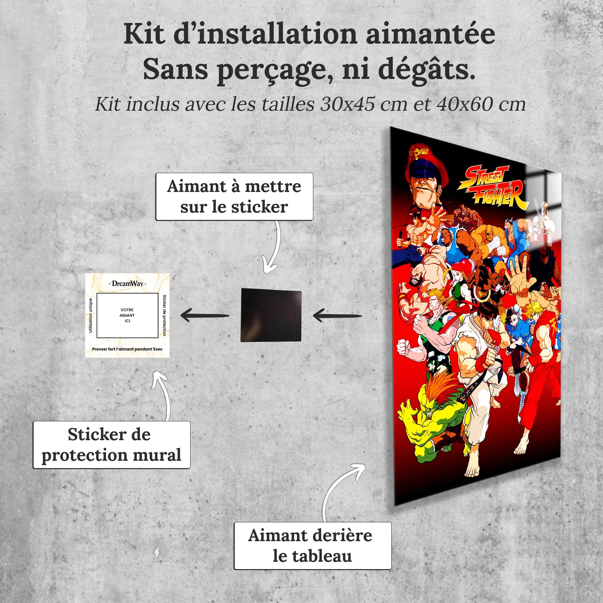 Tableau Street Fighter Affiche Les Héros