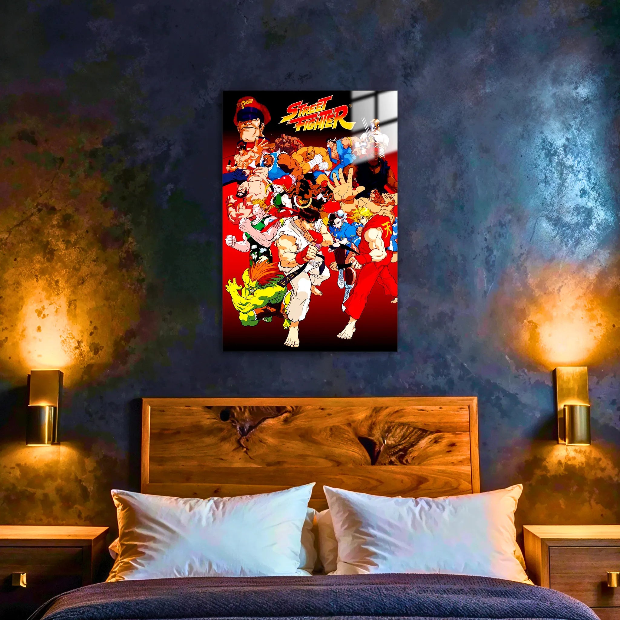 Tableau Street Fighter Affiche Les Héros