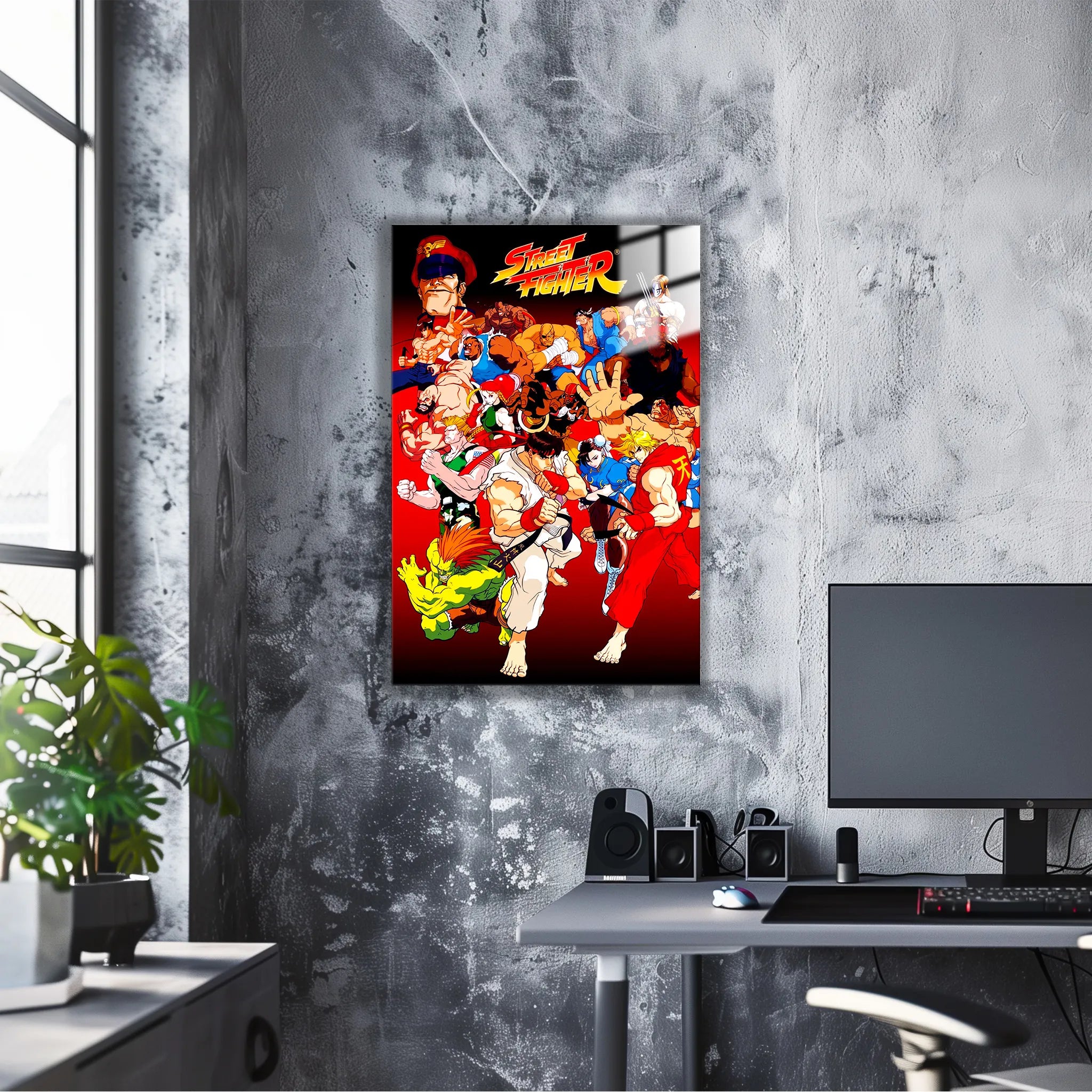 Tableau Street Fighter Affiche Les Héros