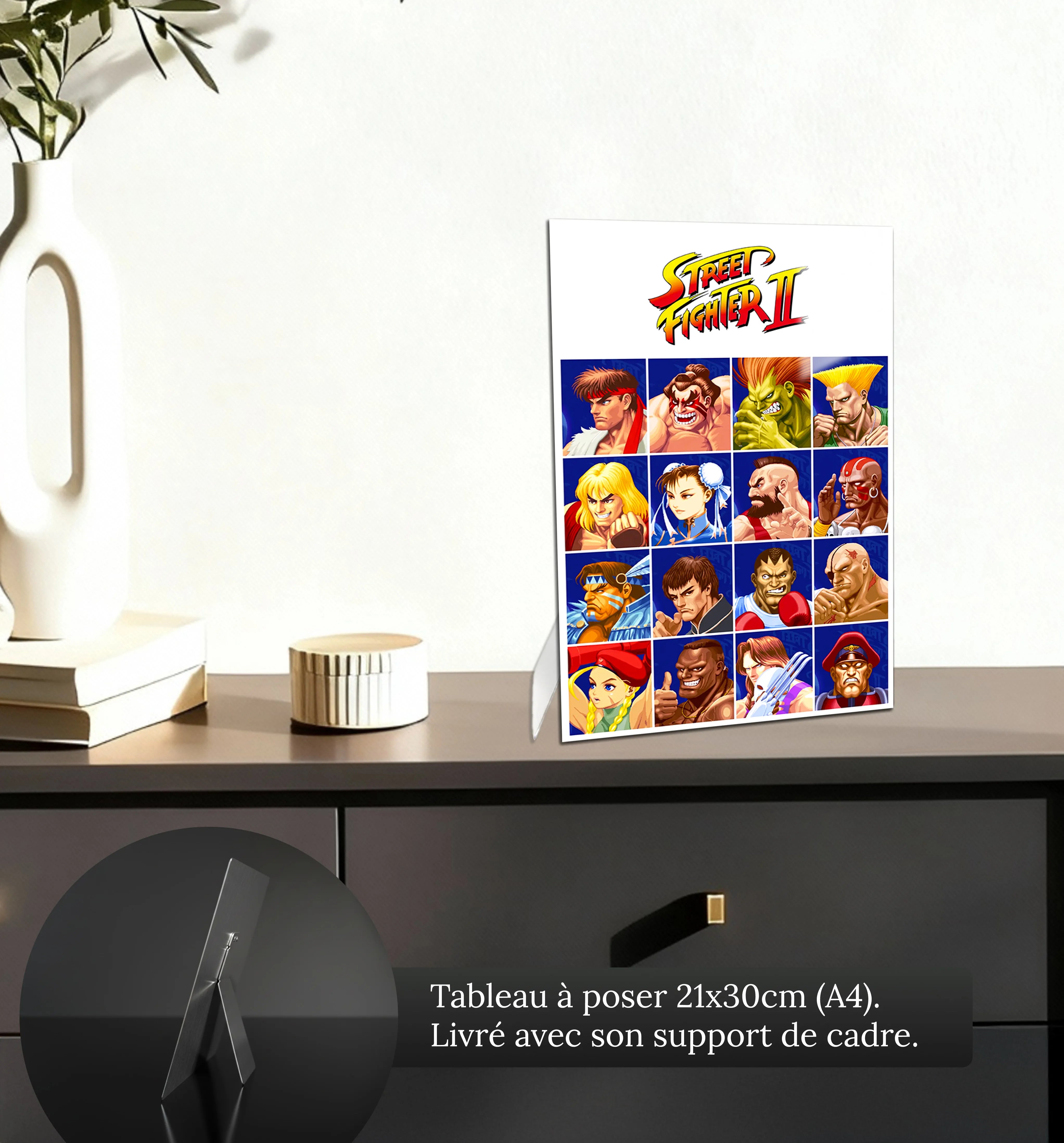 Tableau Street Fighter II Affiche