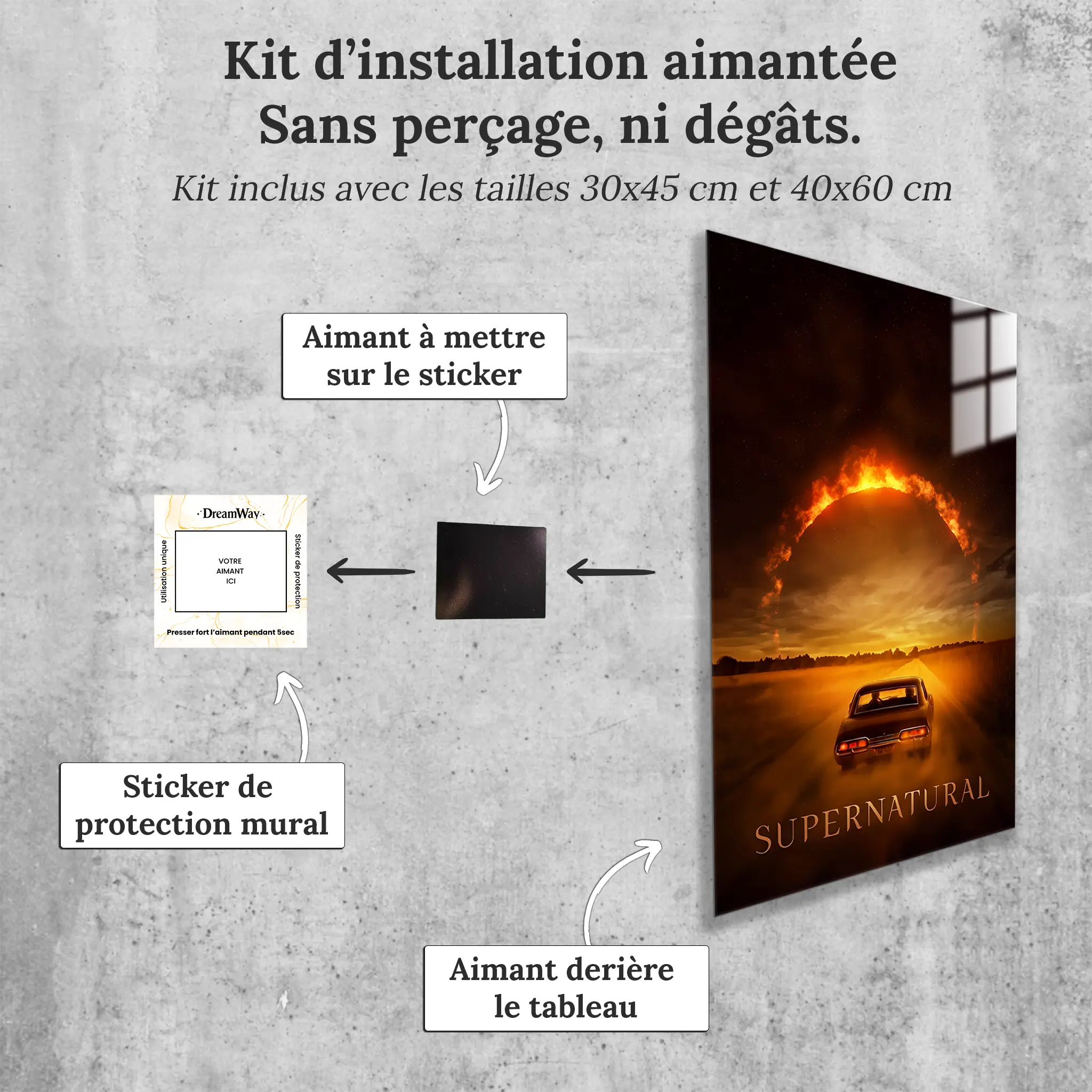 tableau-supernatural-affiche-avec-installation-aimantee | DreamWay