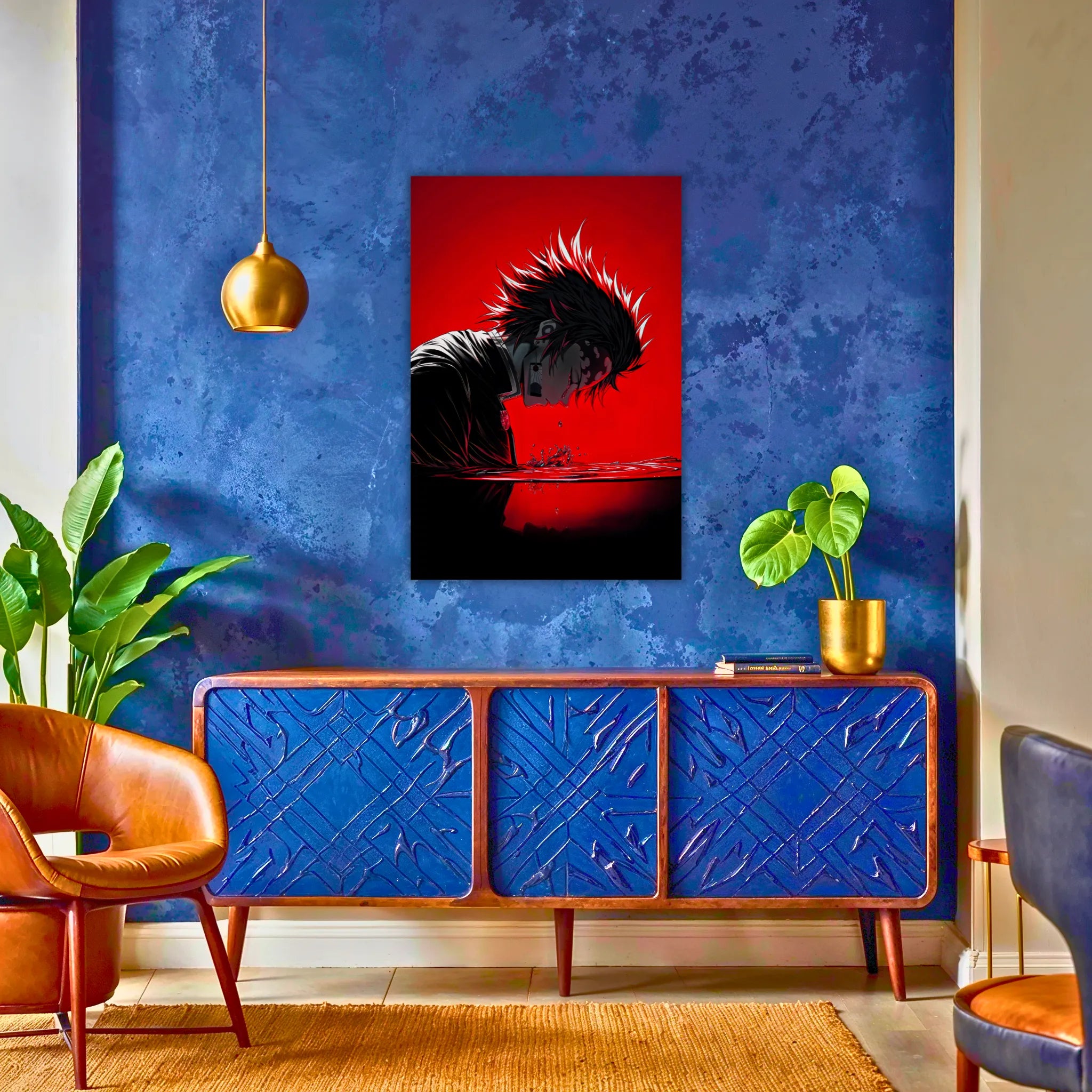 Tableau Tanjiro Larmes