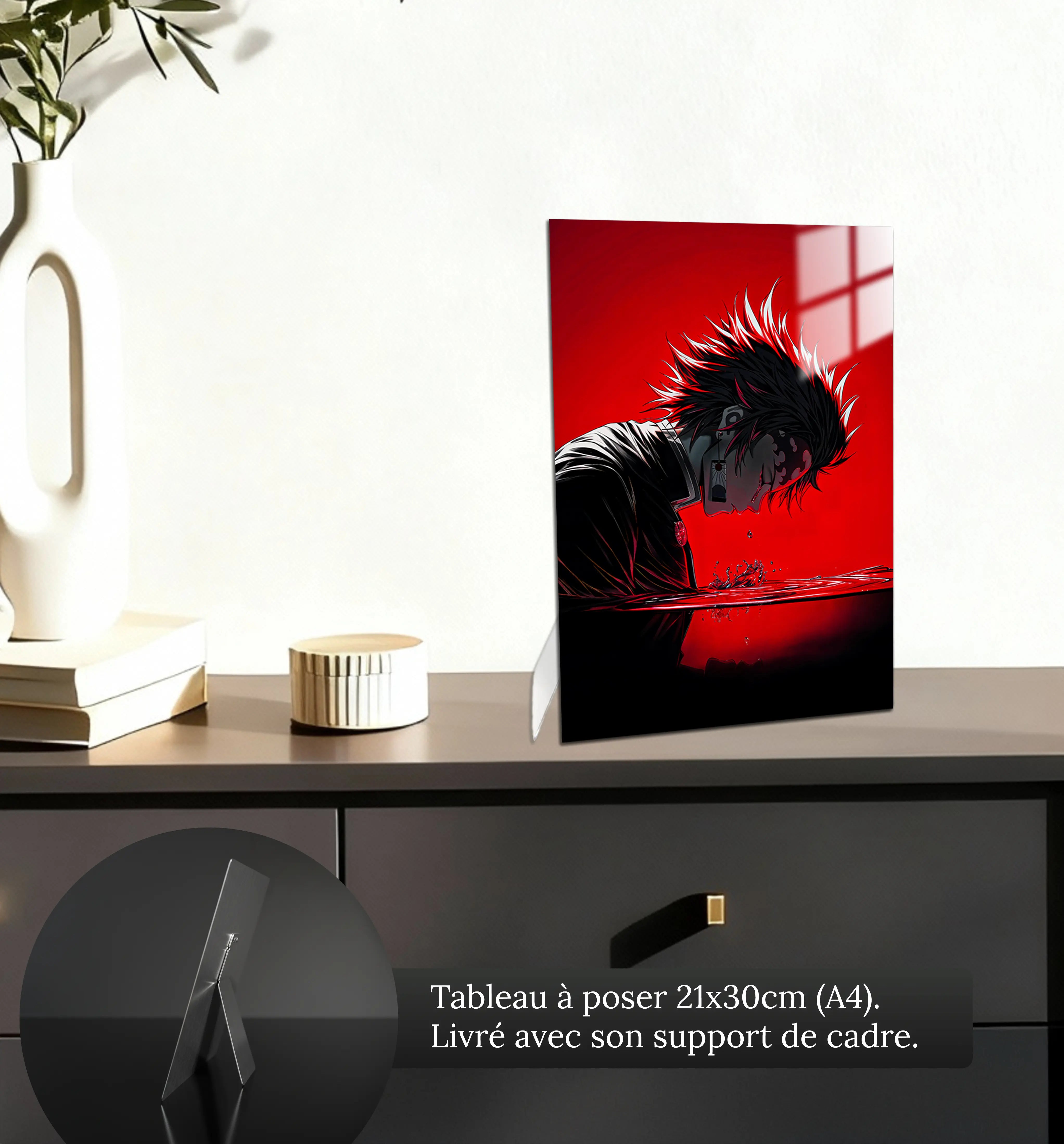 tableau-tanjiro-larmes-petit-format-a-poser-sur-meuble | DreamWay
