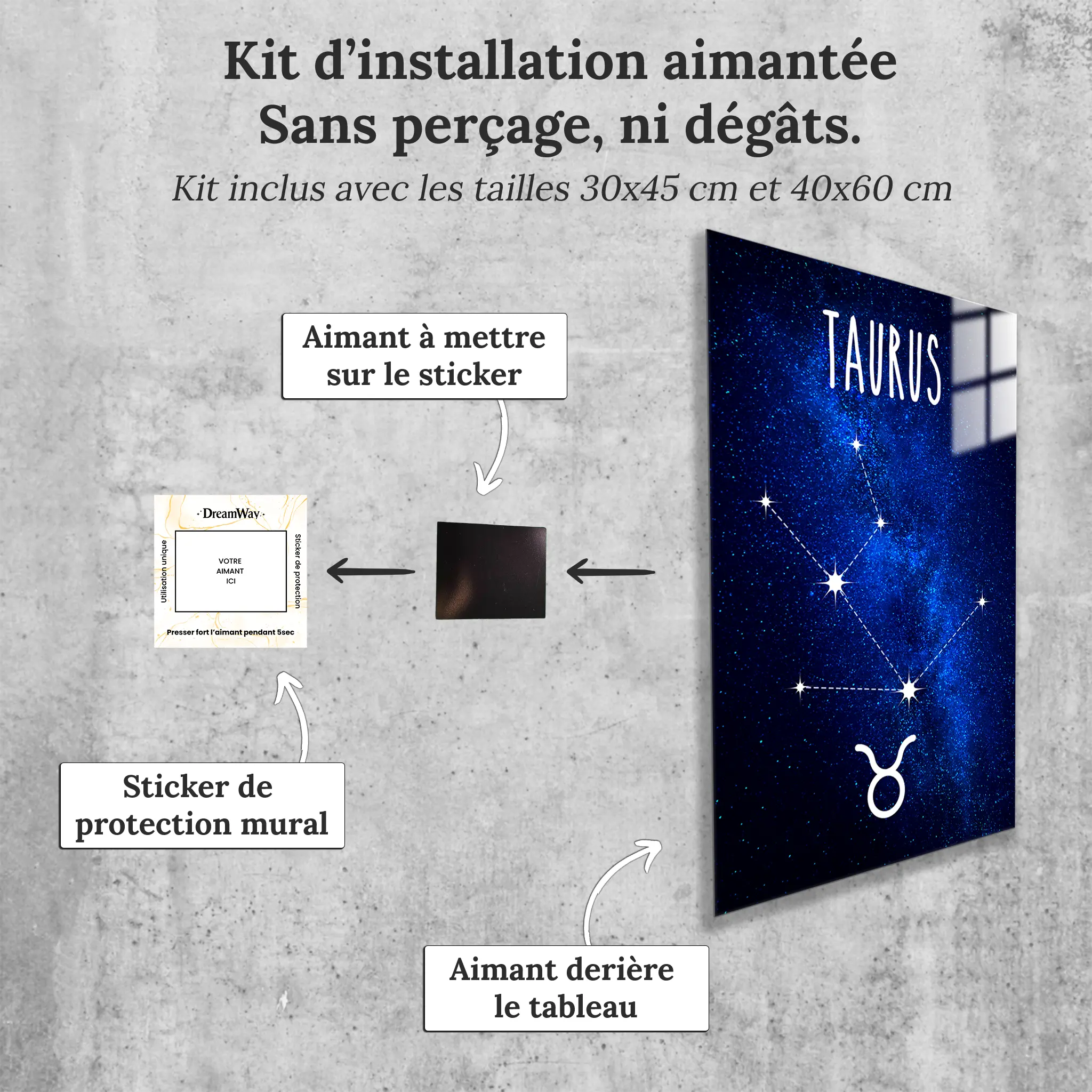tableau-taureau-constellation-avec-installation-aimantee | DreamWay