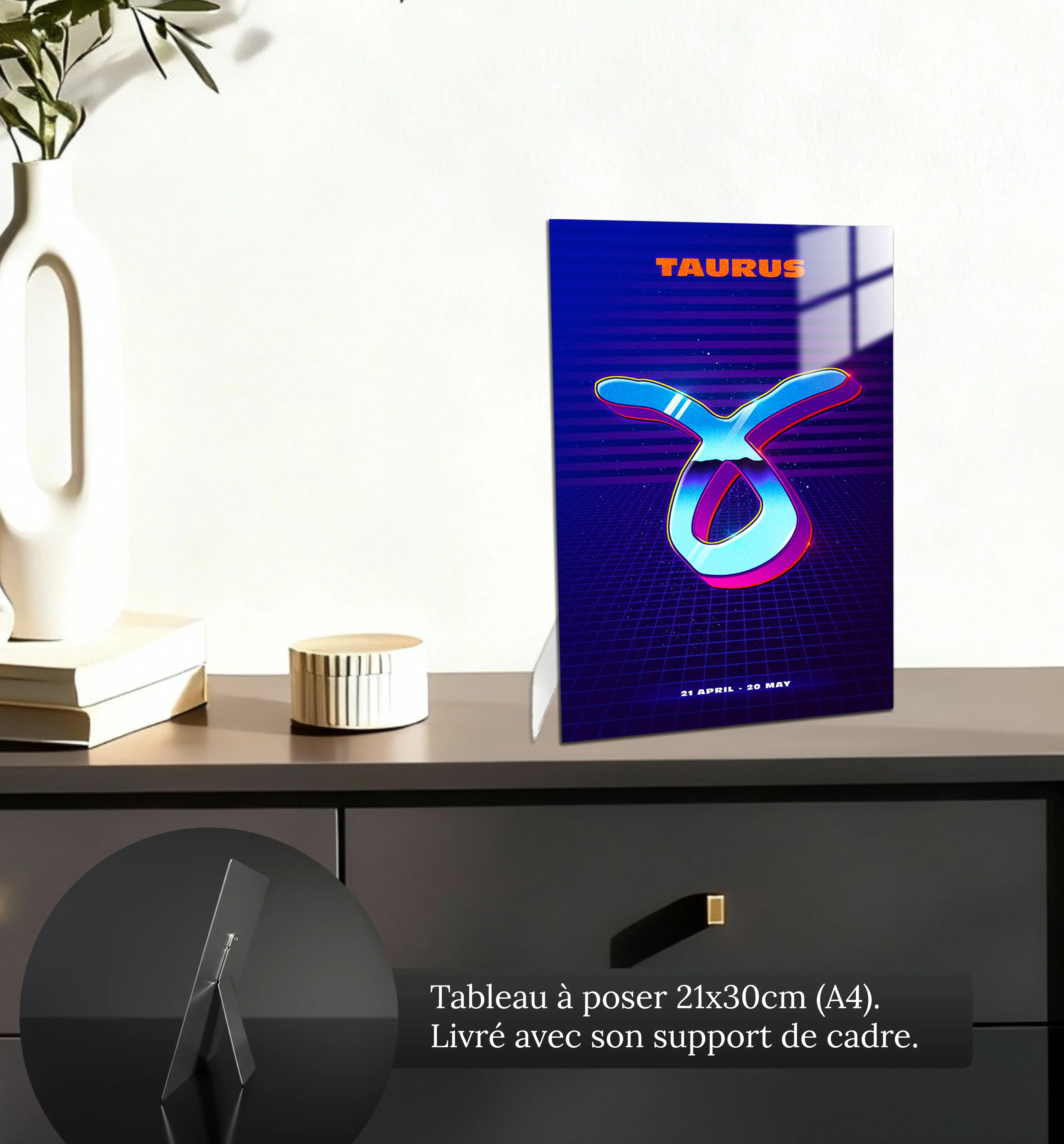 tableau-taureau-retro-petit-format-a-poser-sur-meuble | DreamWay