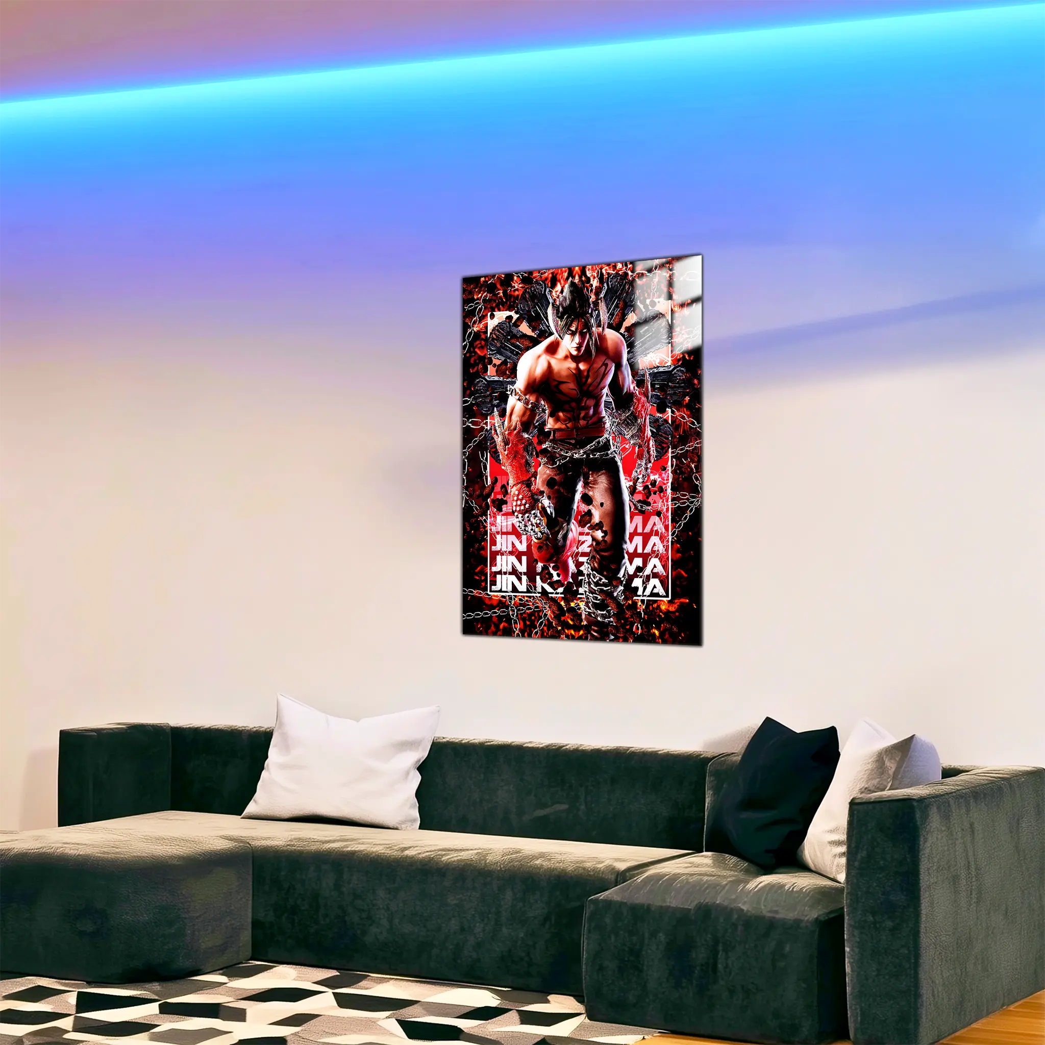 tableau-tekken-jin-kazuma-dans-le-salon | DreamWay