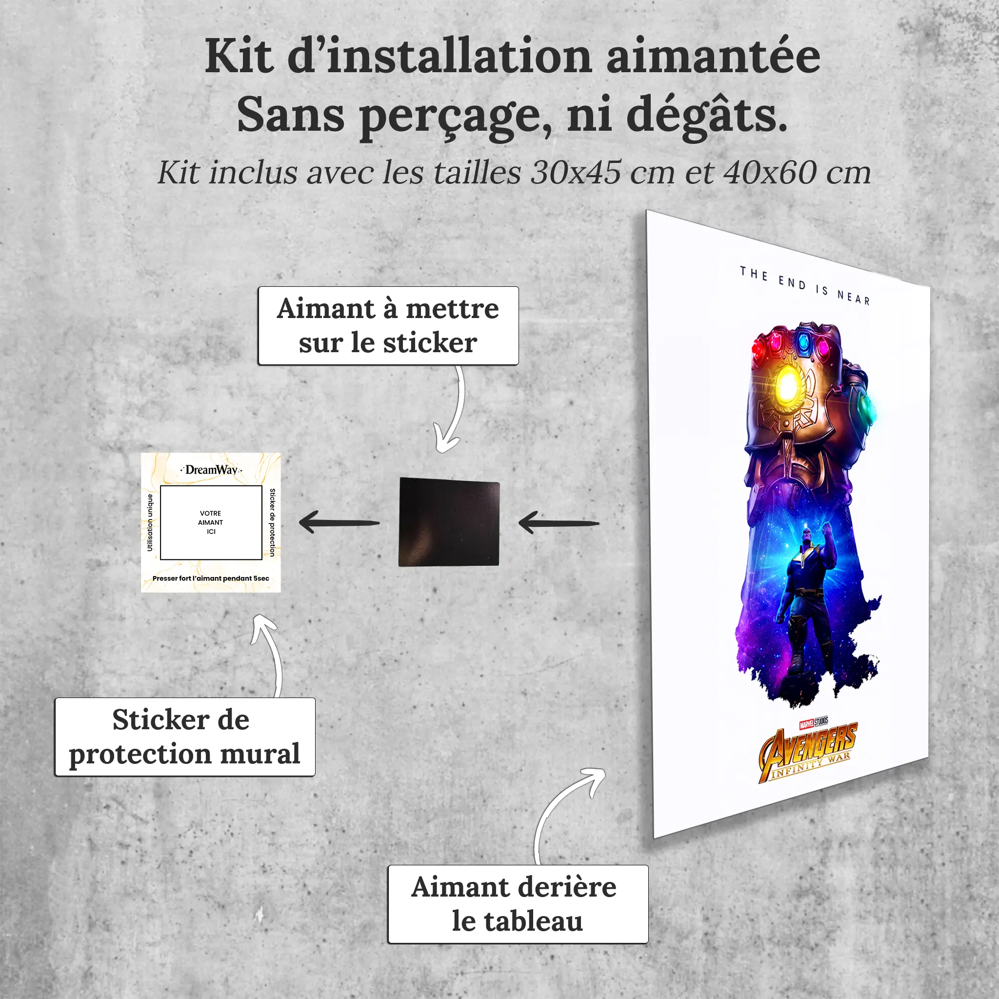 tableau-thanos-affiche-avec-installation-aimantee | DreamWay