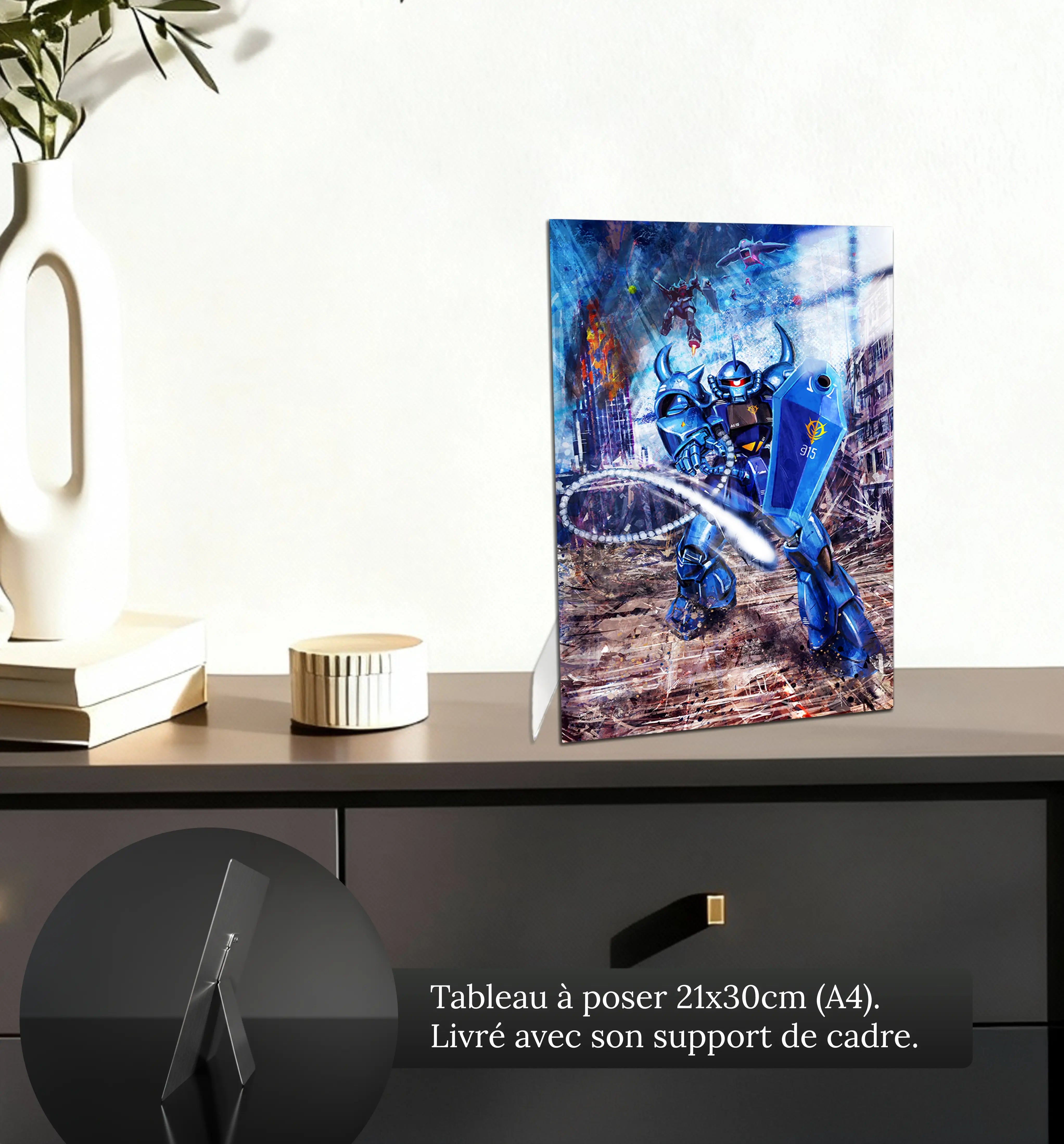 tableau-the-gundam-gouf-torino-lingotto-petit-format-a-poser-sur-meuble | DreamWay