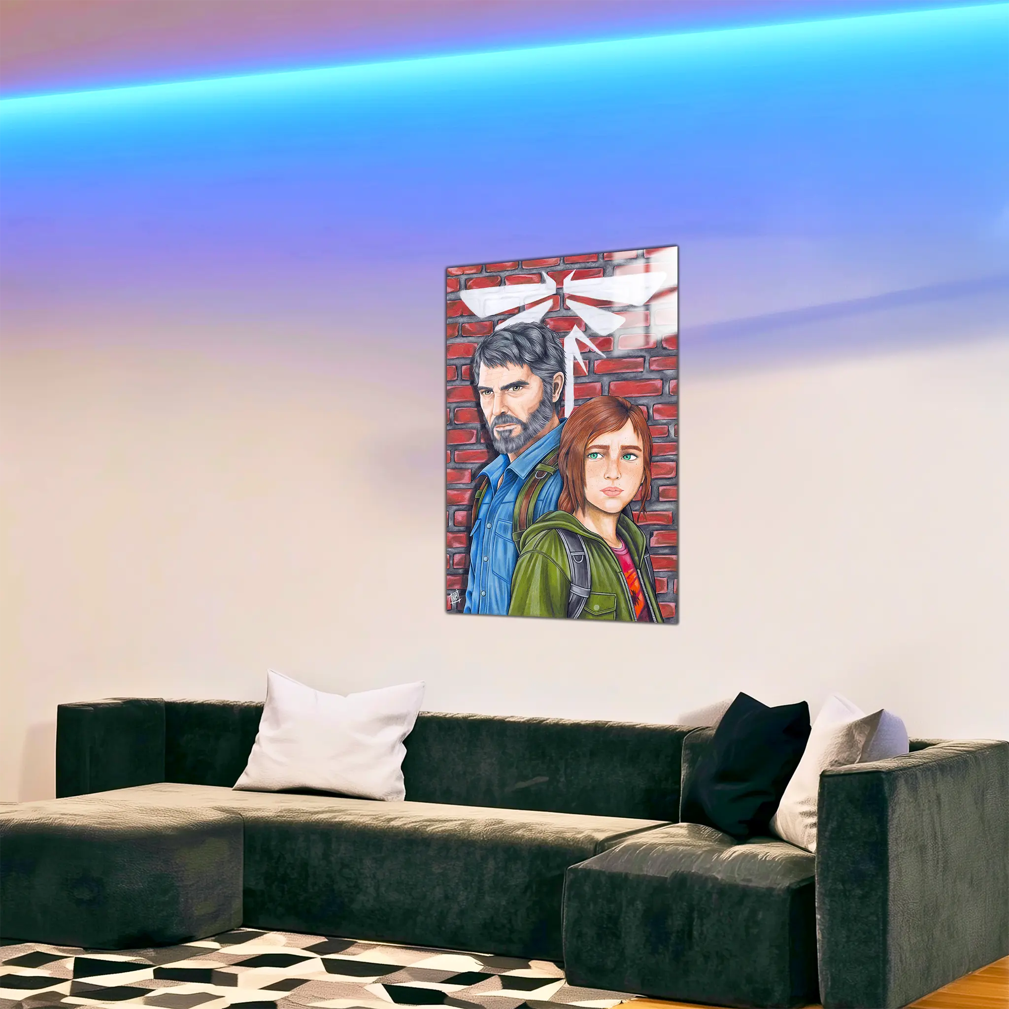 tableau-the-last-of-us-joel-et-ellie-dans-le-salon | DreamWay