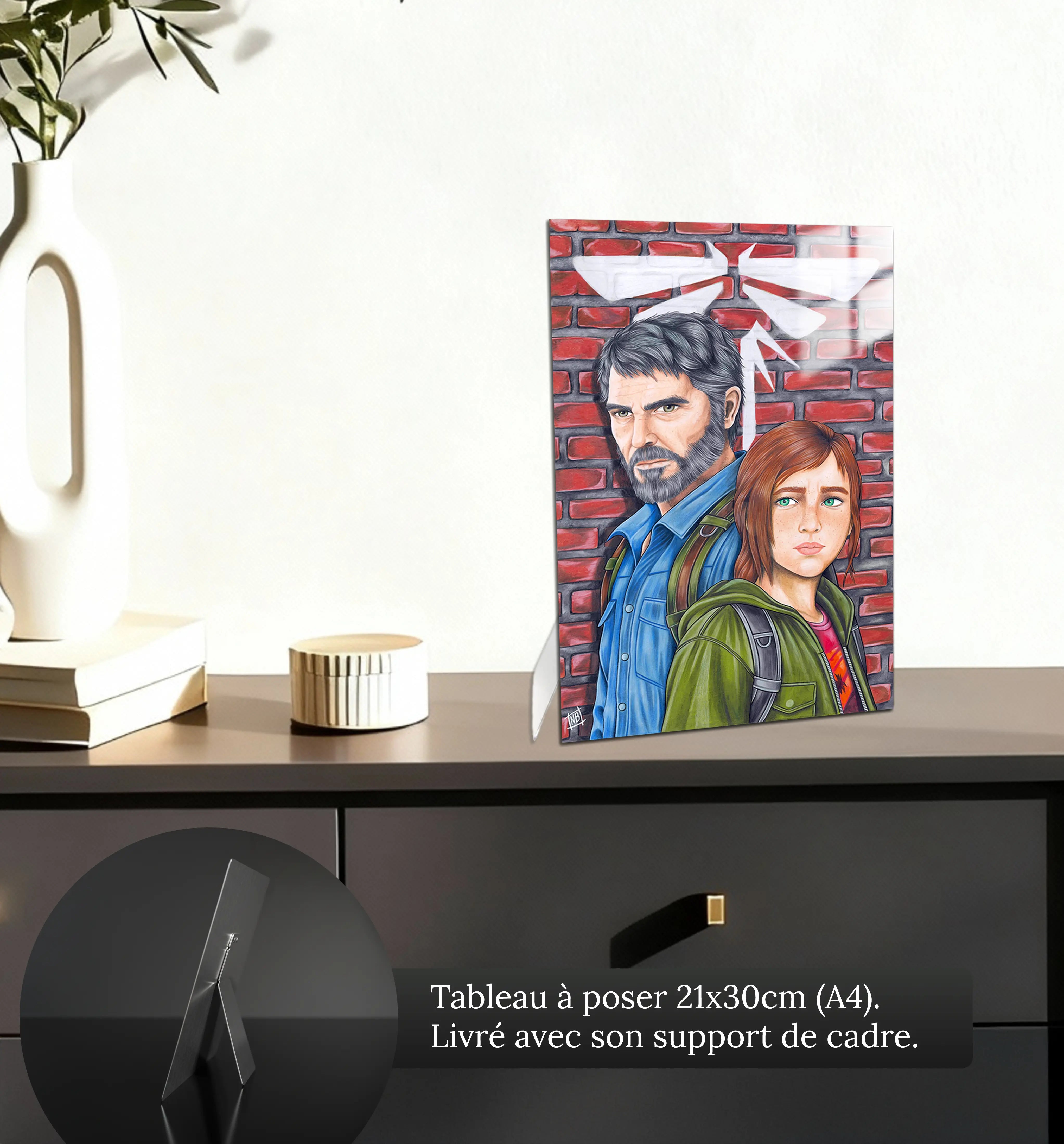 tableau-the-last-of-us-joel-et-ellie-petit-format-a-poser-sur-meuble | DreamWay