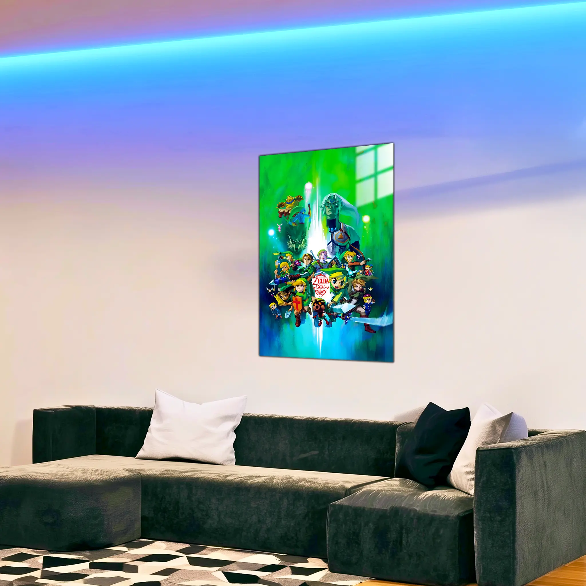 tableau-the-legend-of-zelda-25-ans-anniversaire-dans-le-salon | DreamWay
