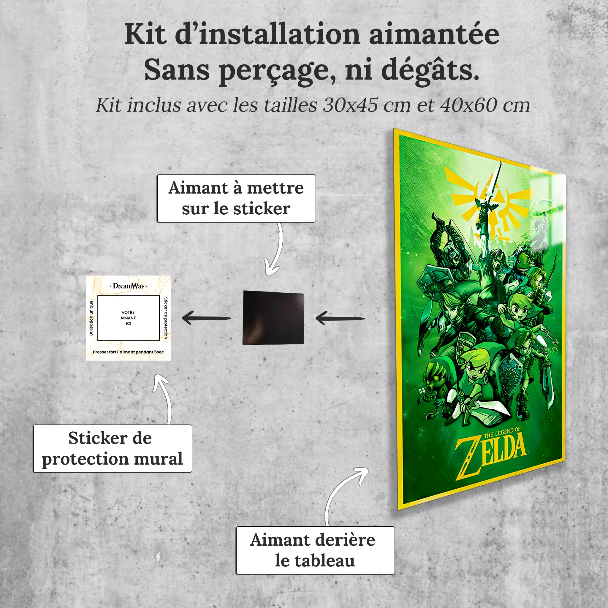 tableau-the-legend-of-zelda-avec-installation-aimantee | DreamWay