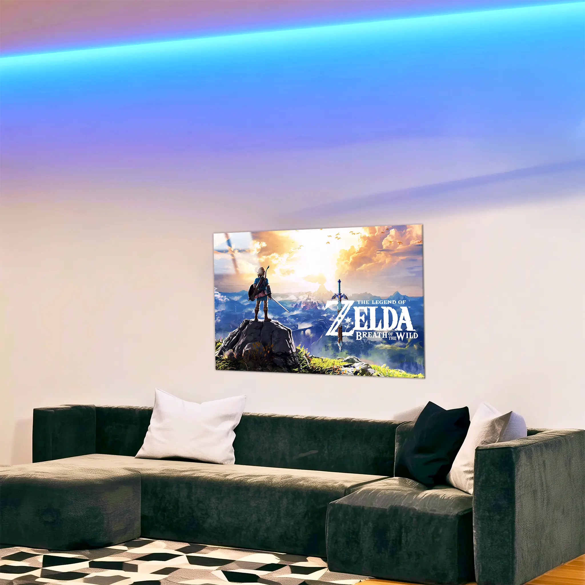 tableau-the-legend-of-zelda-breath-of-the-wild-paysage-dans-le-salon | DreamWay