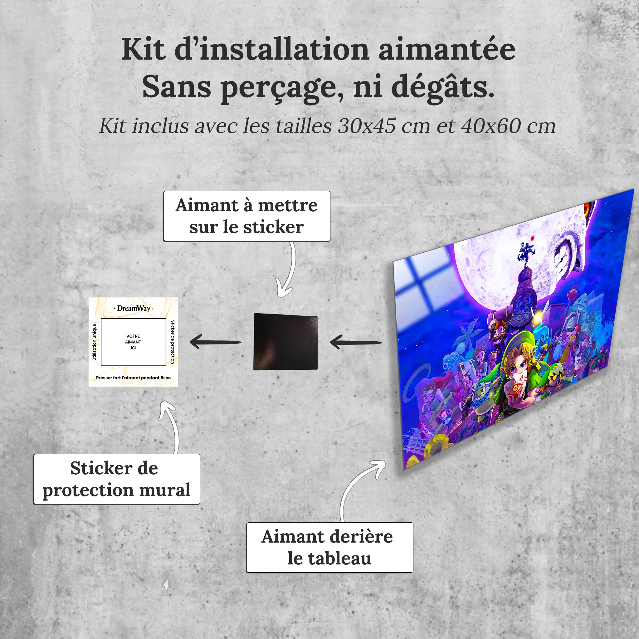tableau-the-legend-of-zelda-majora-s-mask-paysage-avec-installation-aimantee | DreamWay
