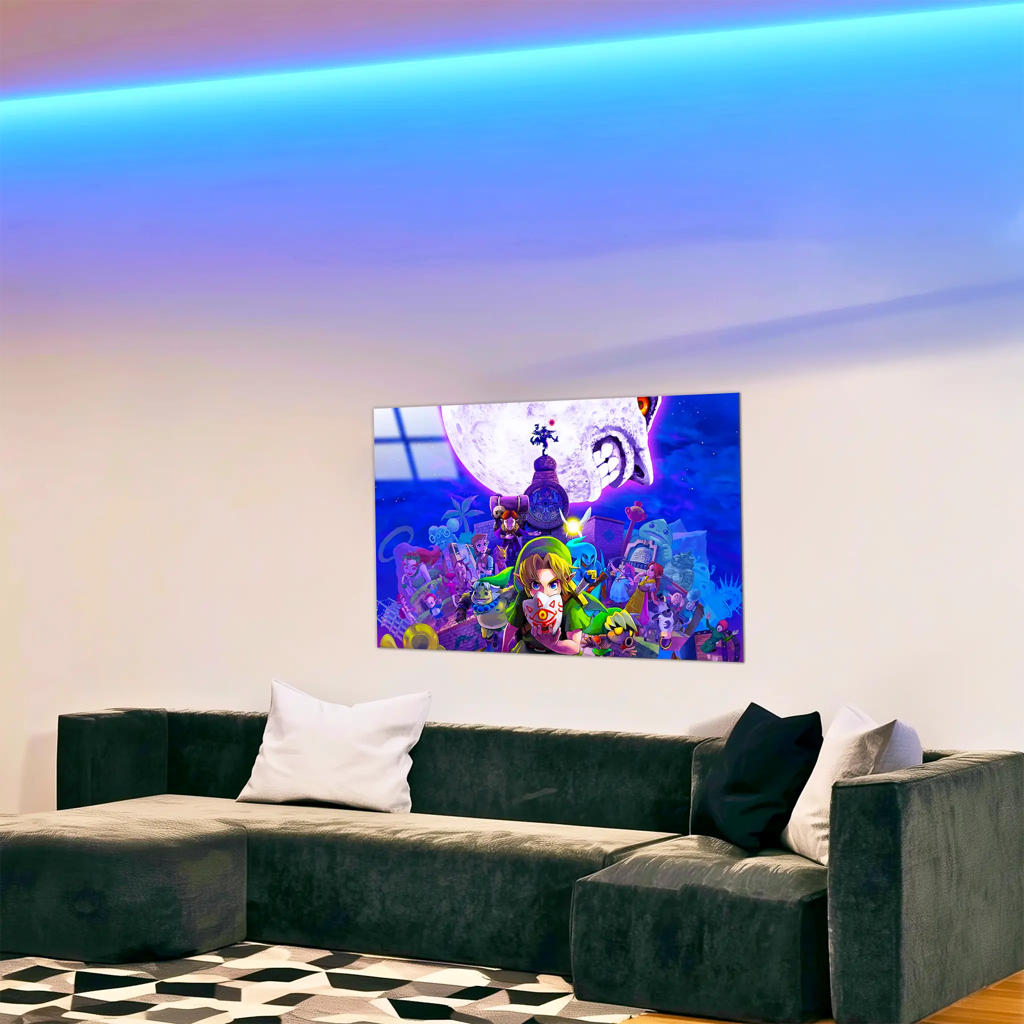 tableau-the-legend-of-zelda-majora-s-mask-paysage-dans-le-salon | DreamWay