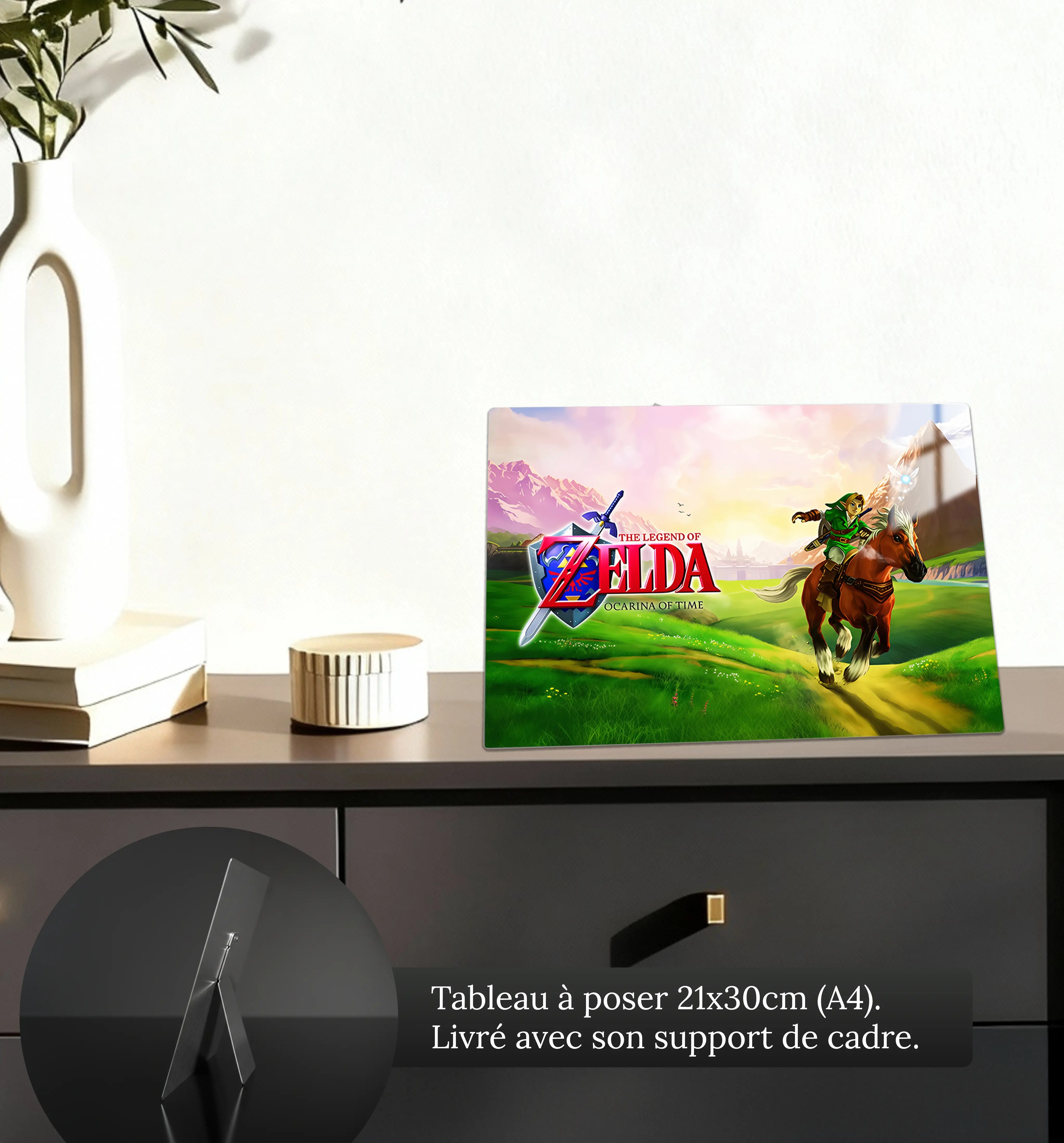 tableau-the-legend-of-zelda-ocarina-of-time-paysage-petit-format-a-poser-sur-meuble | DreamWay