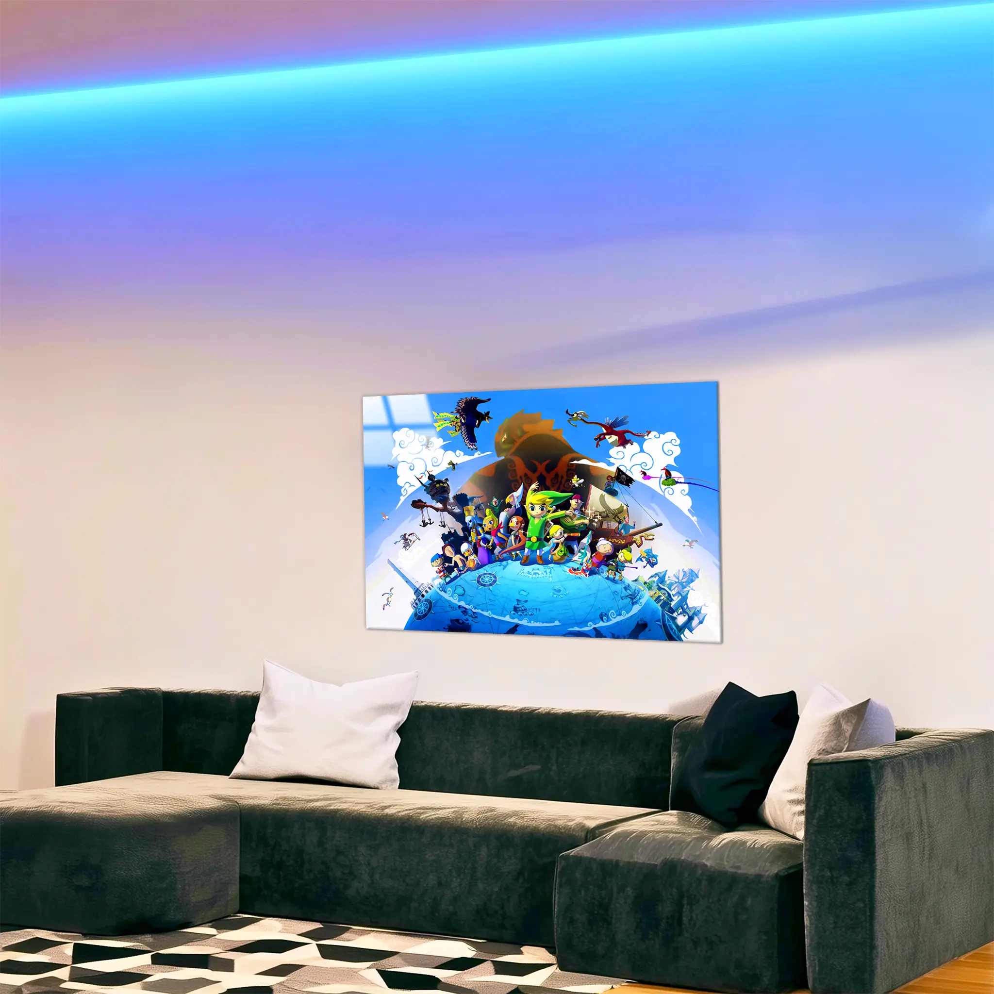 tableau-the-legend-of-zelda-the-wind-walker-paysage-dans-le-salon | DreamWay