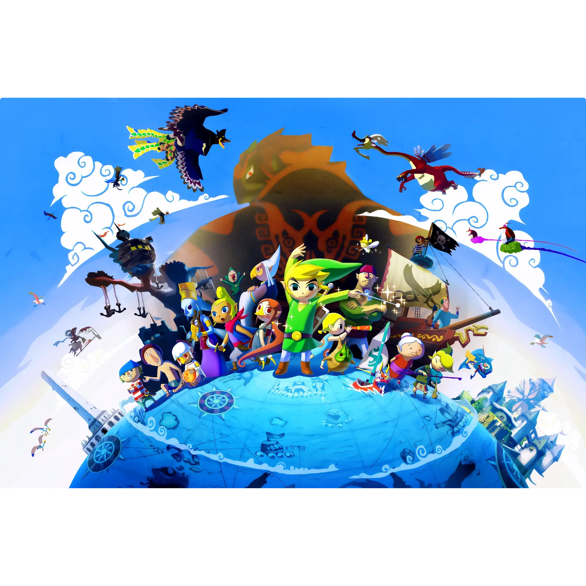 Tableau Zelda The Wind Walker Paysage