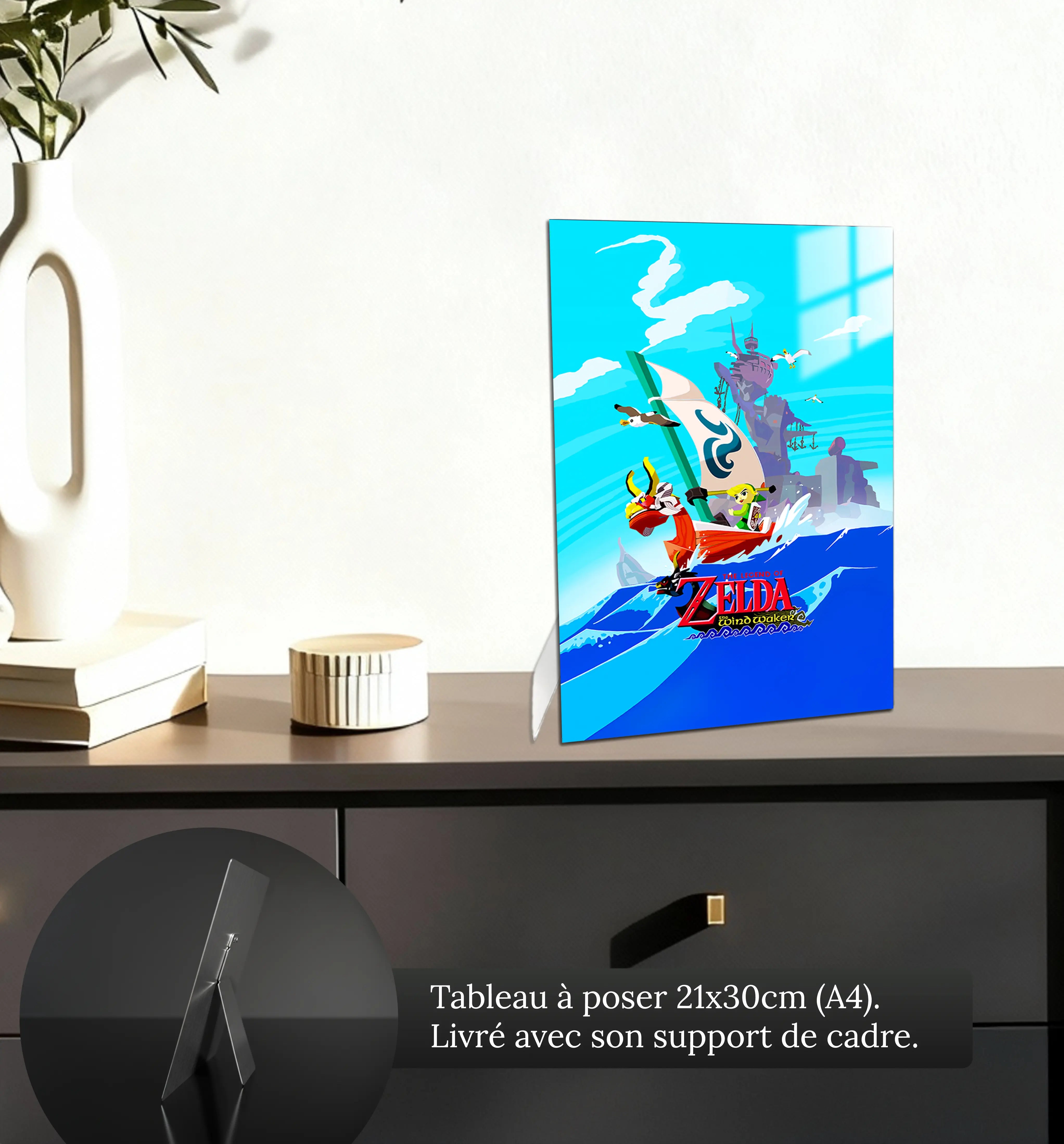 tableau-the-legend-of-zelda-the-wind-walker-petit-format-a-poser-sur-meuble | DreamWay