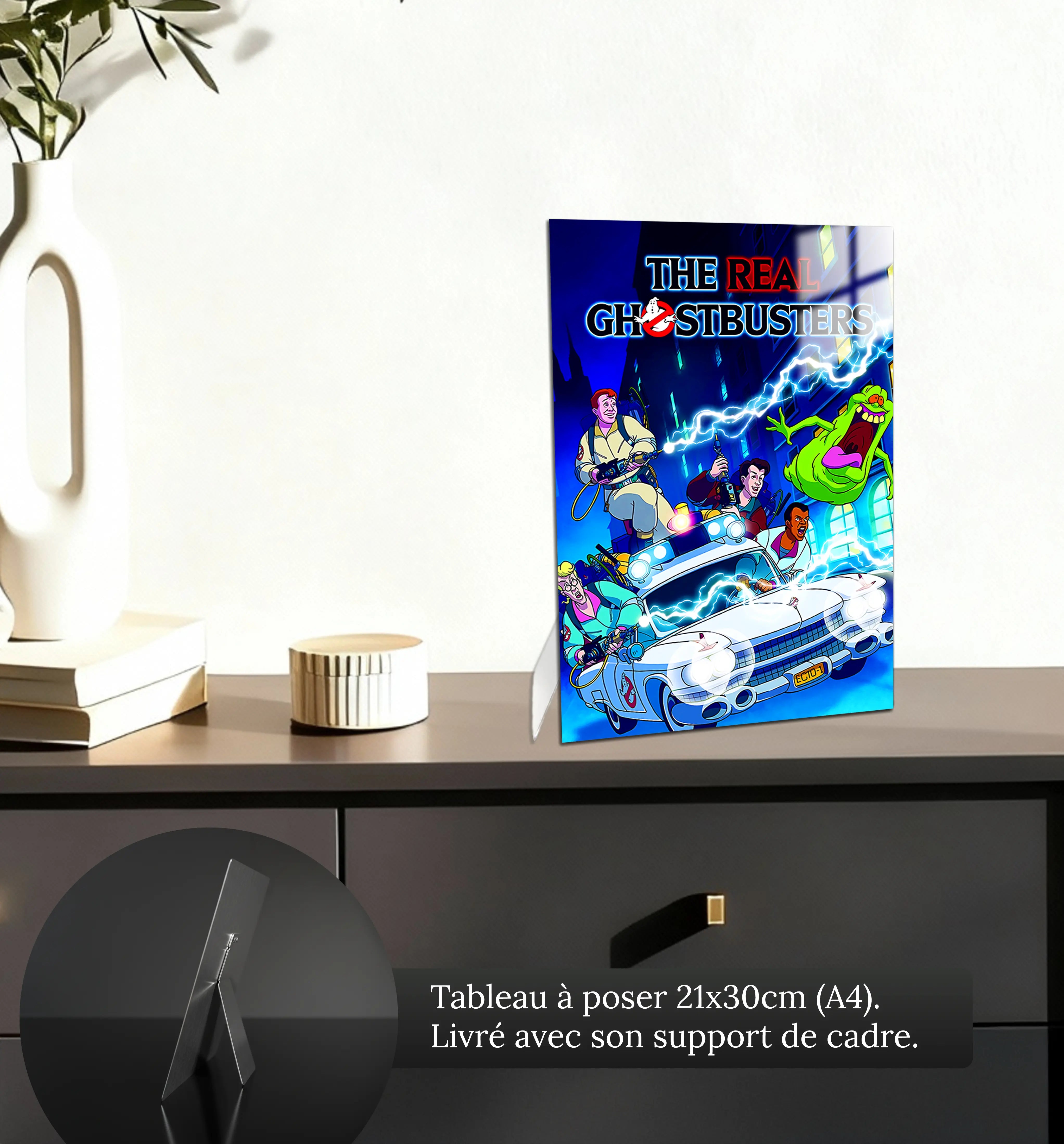 tableau-the-real-ghostbusters-en-voiture-petit-format-a-poser-sur-meuble | DreamWay