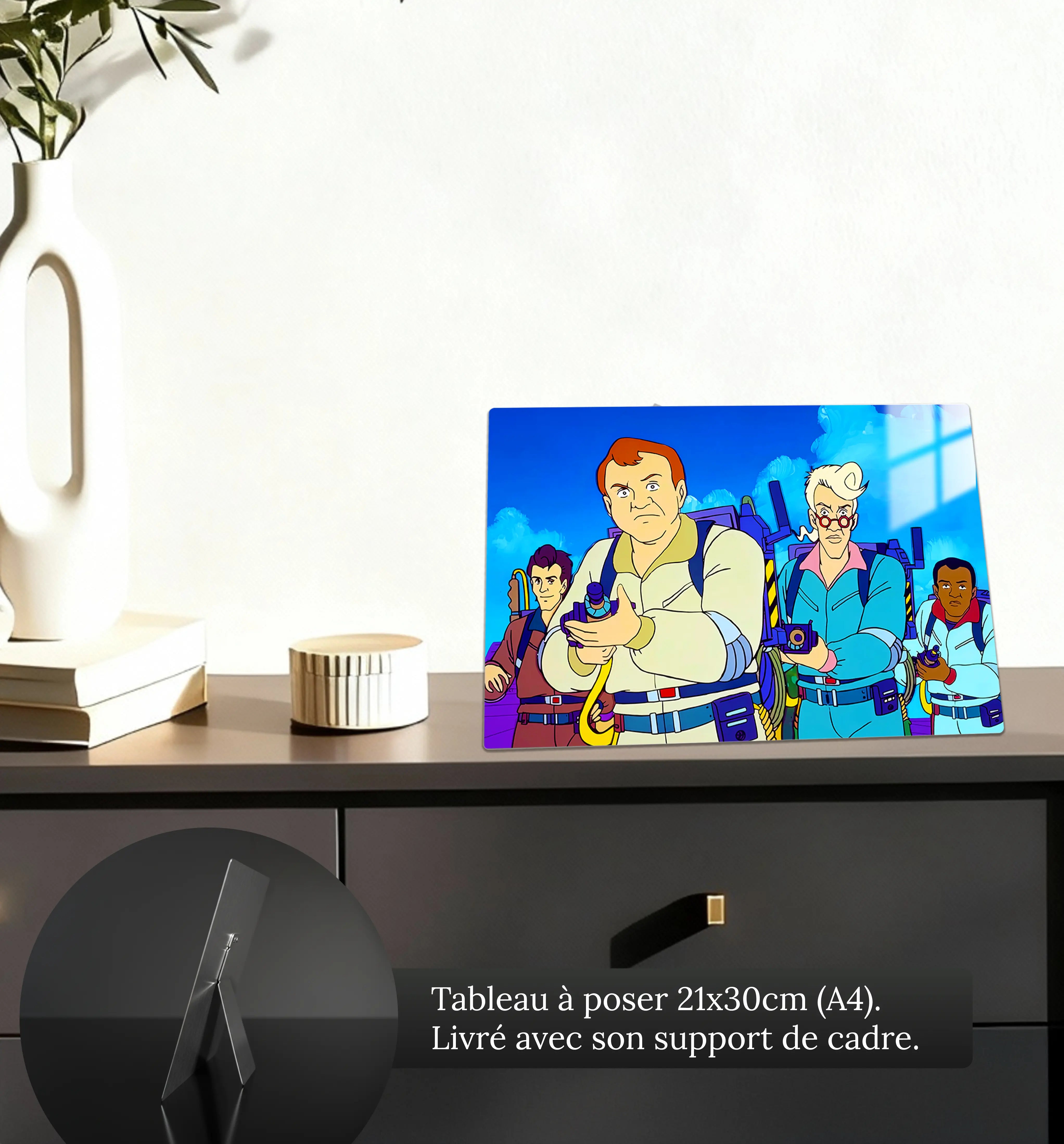 tableau-the-real-ghostbusters-les-heros-petit-format-a-poser-sur-meuble | DreamWay