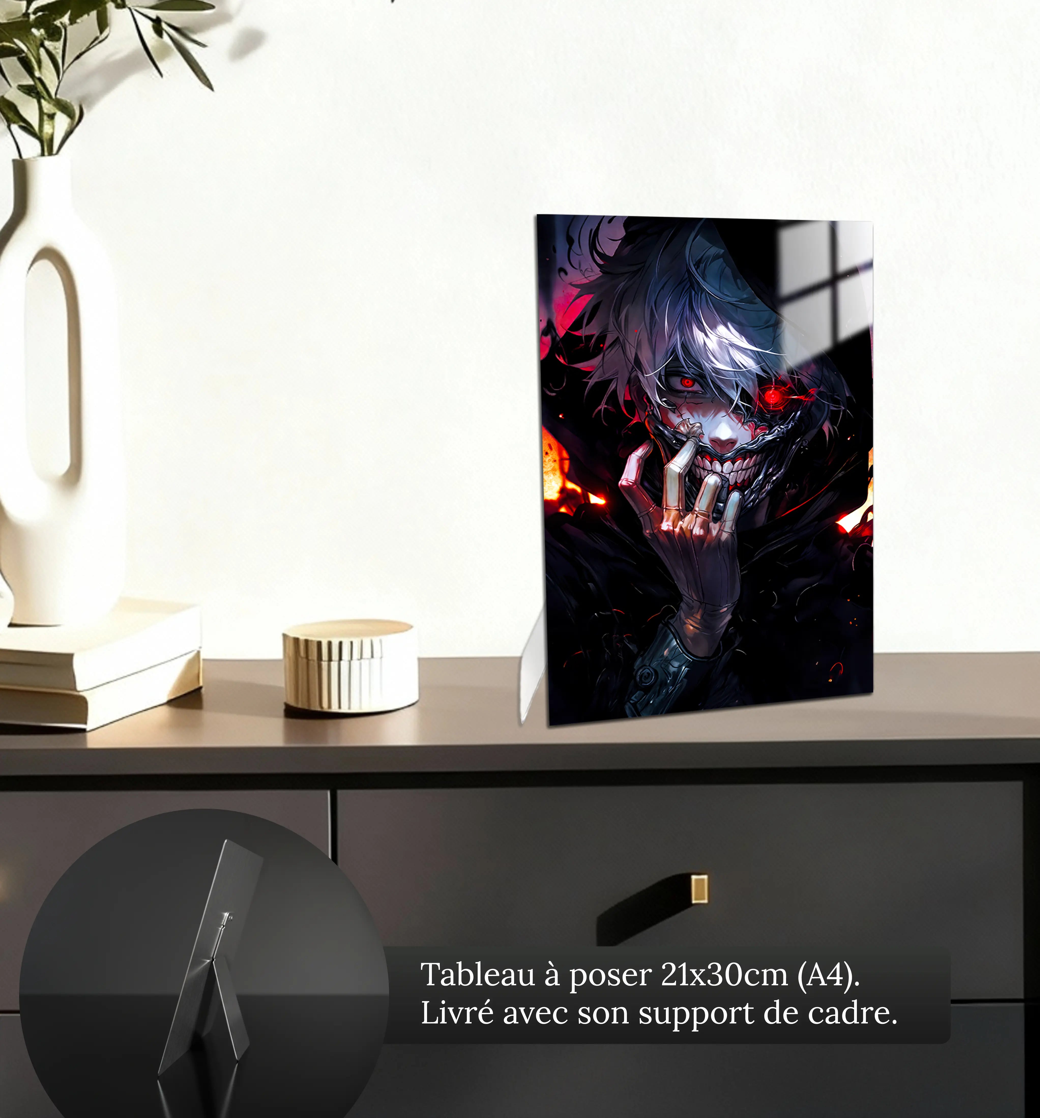 tableau-tokyo-ghoul-kaneki-transformation-petit-format-a-poser-sur-meuble | DreamWay