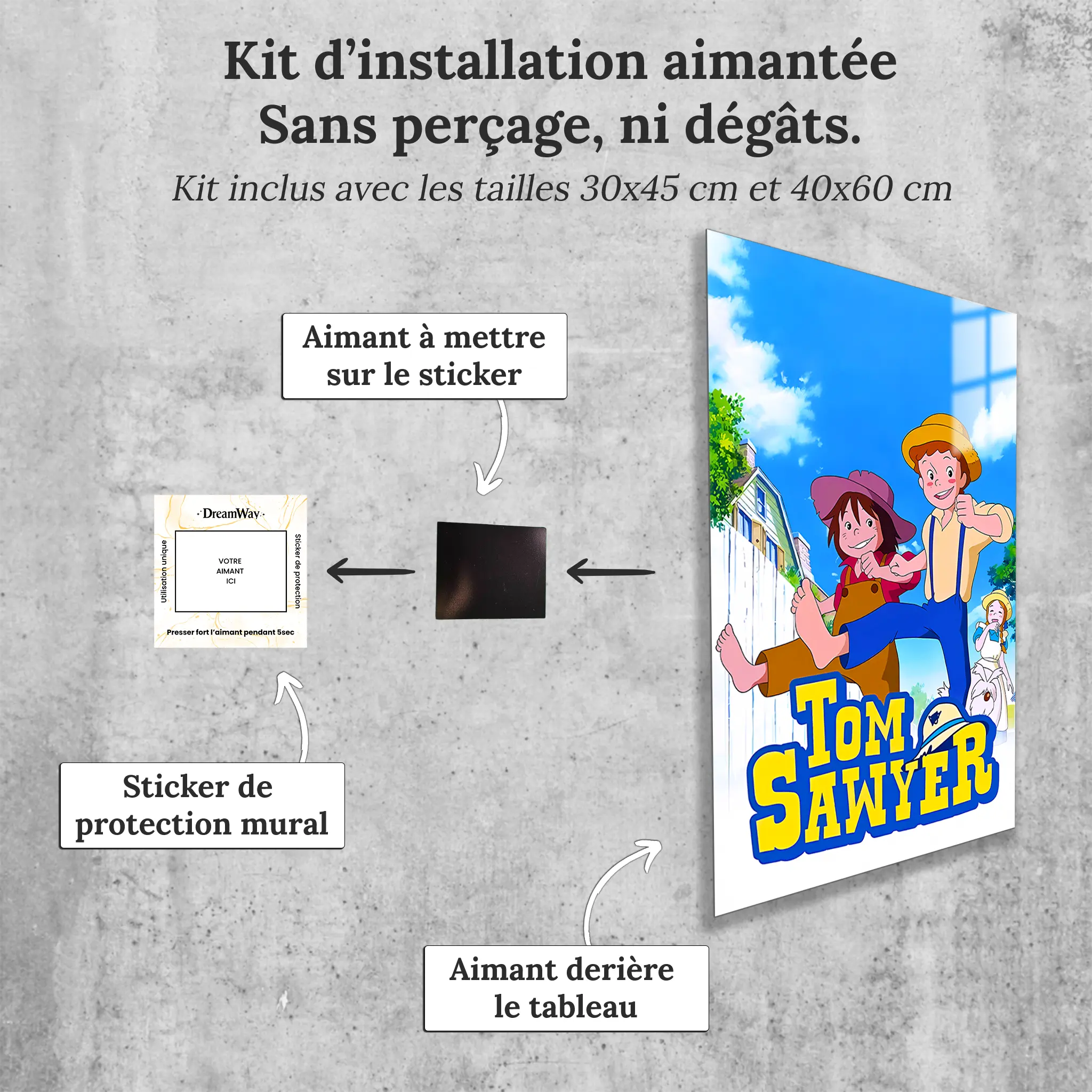 tableau-tom-sawyer-affiche-avec-installation-aimantee | DreamWay