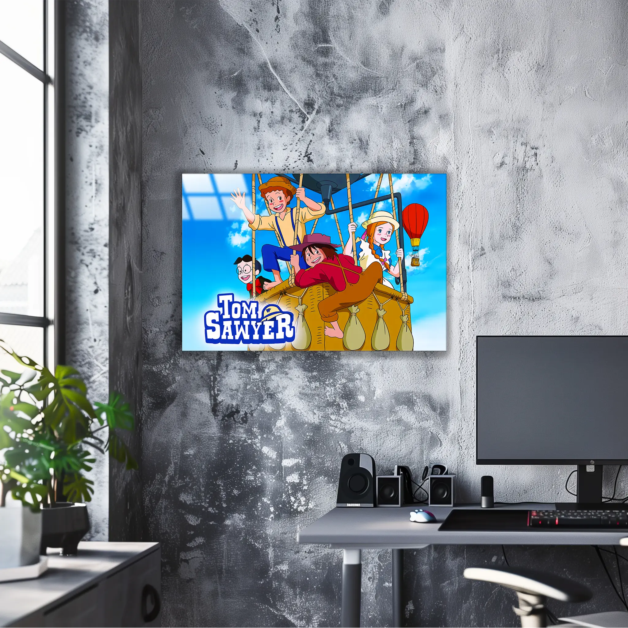tableau-tom-sawyer-dans-la-montgolfiere | DreamWay