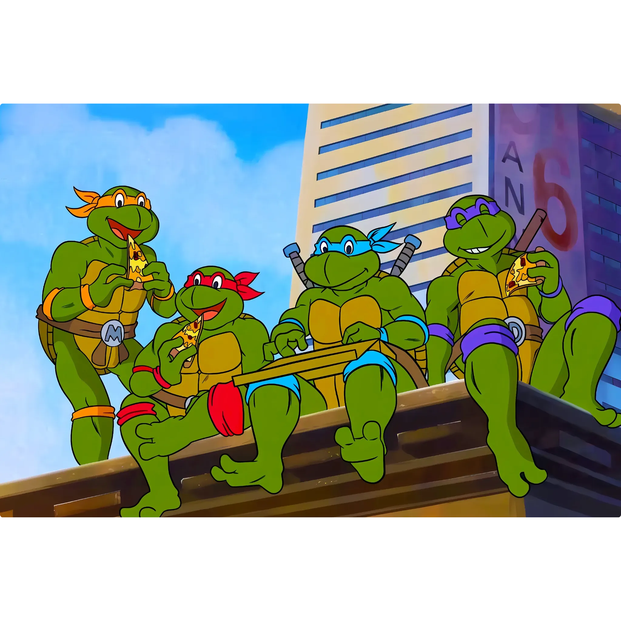 Tableau Tortues Ninja Pizza Party