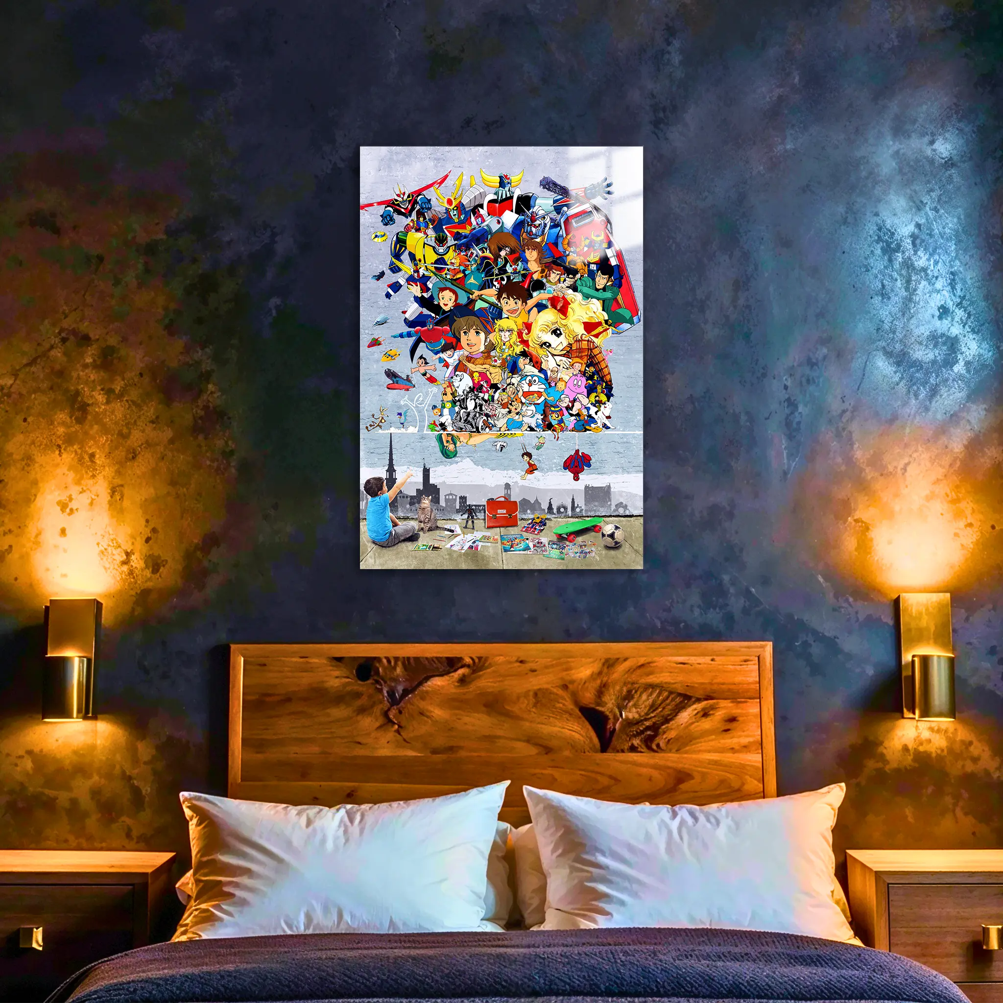 tableau-tous-les-heros-sur-le-mur-dans-la-chambre | DreamWay