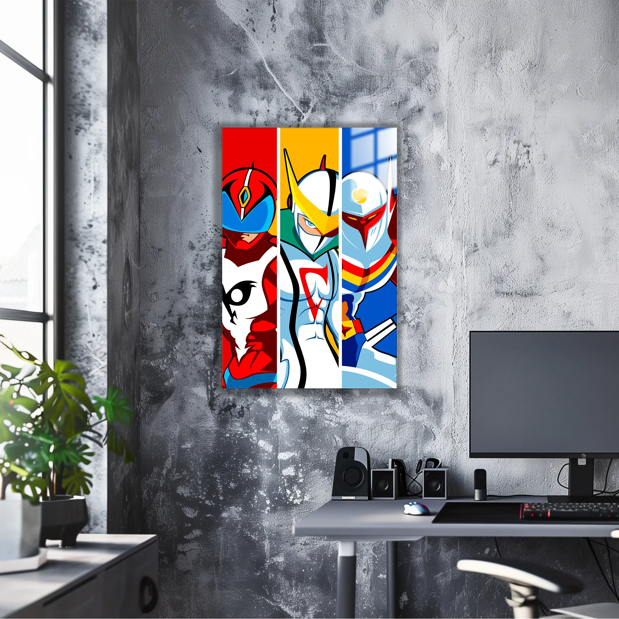 tableau-trio-tatsunoko-dans-le-bureau | DreamWay