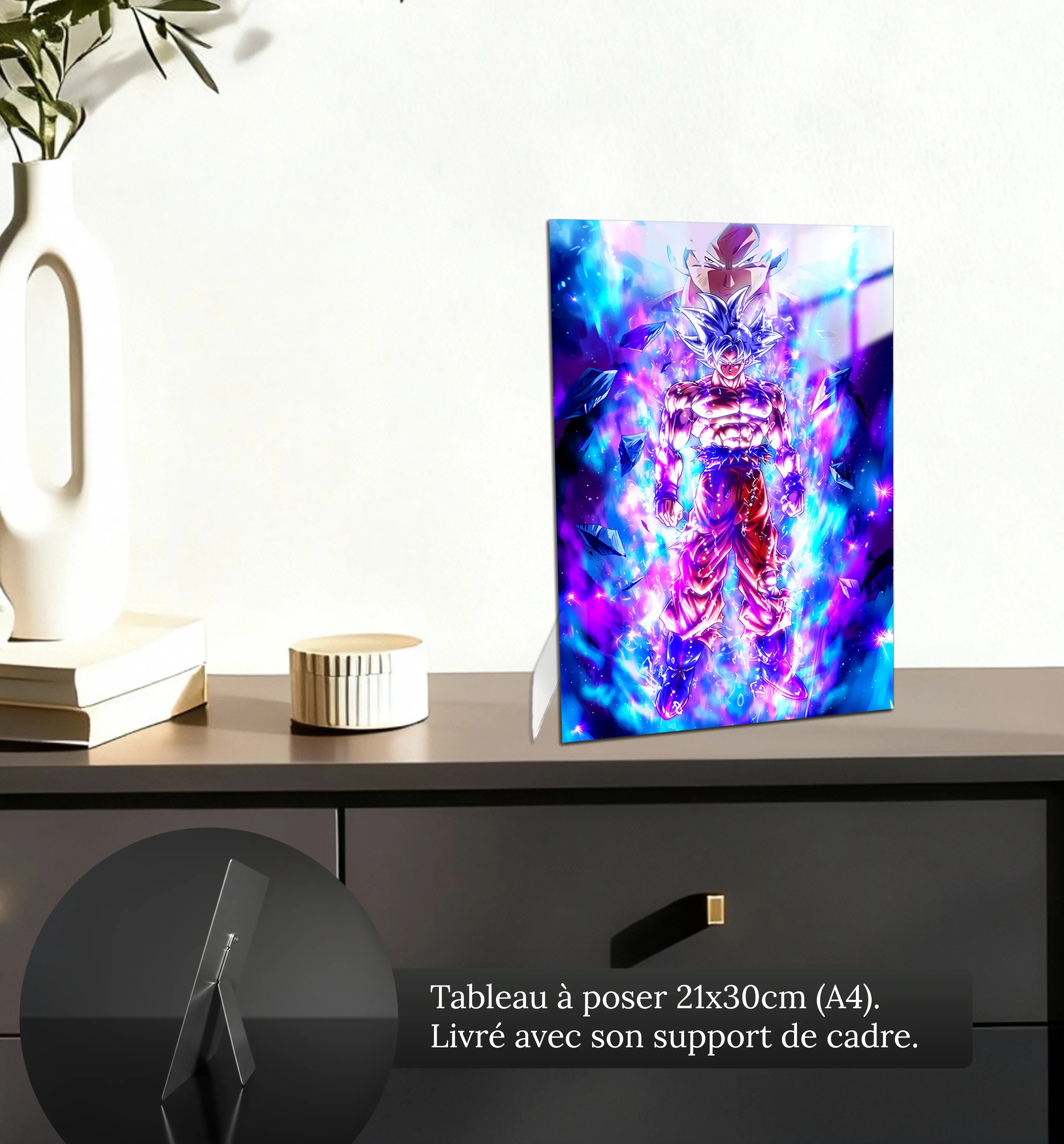 tableau-ultra-instinct-goku-petit-format-a-poser-sur-meuble | DreamWay