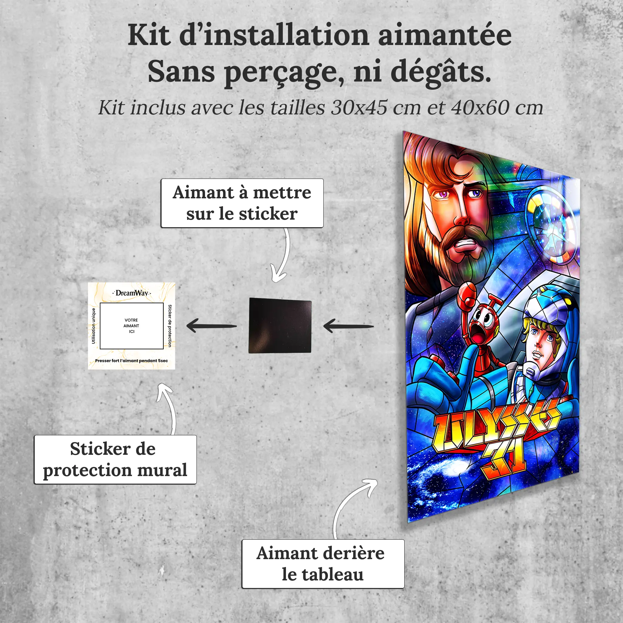Tableau Ulysse 31 Vitrail