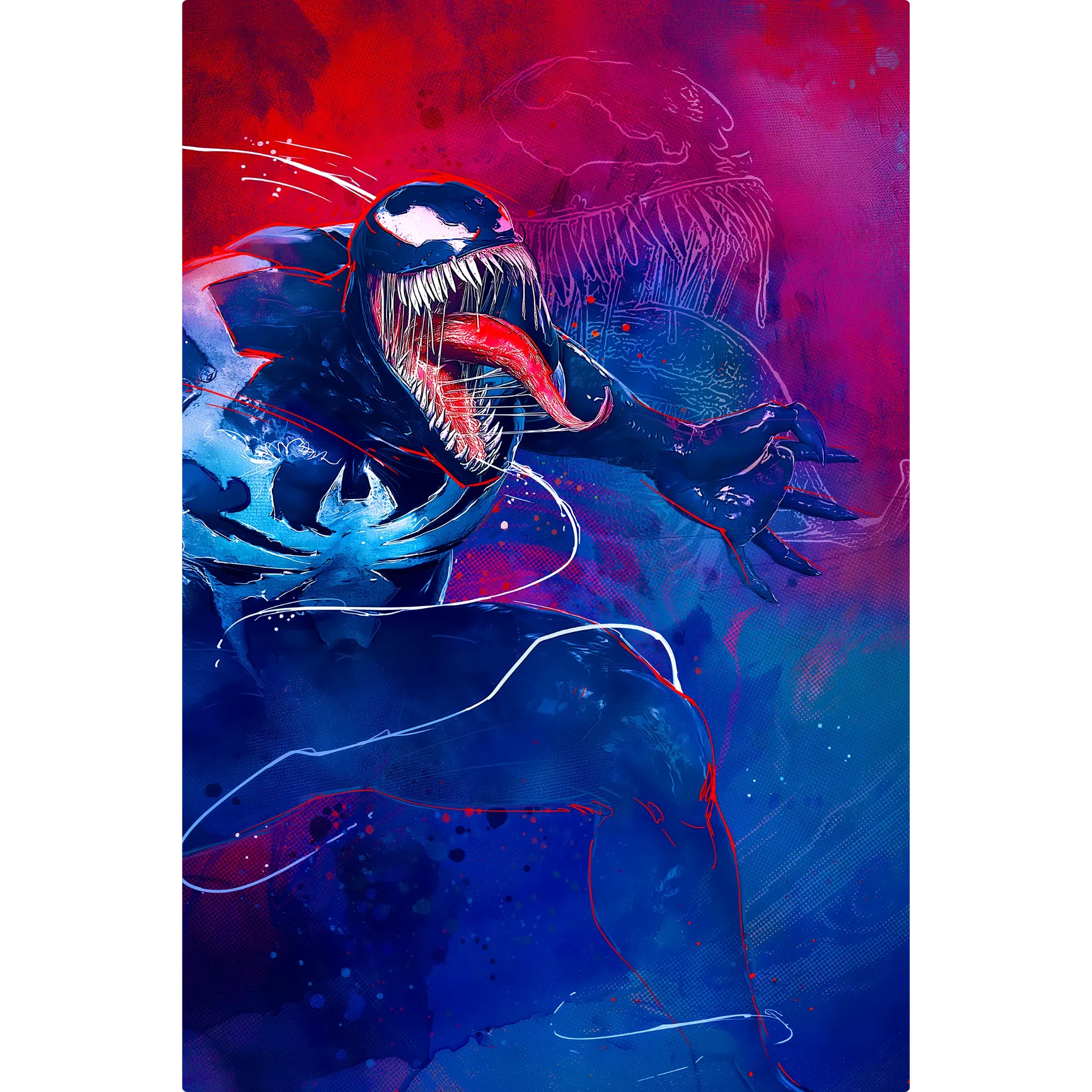 Tableau Venom Coloré