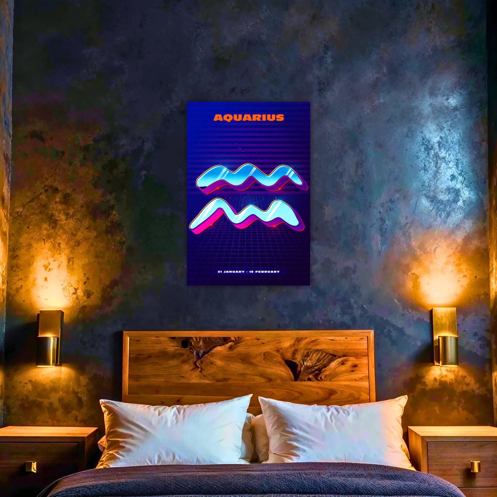 Tableau Verseau Rétro