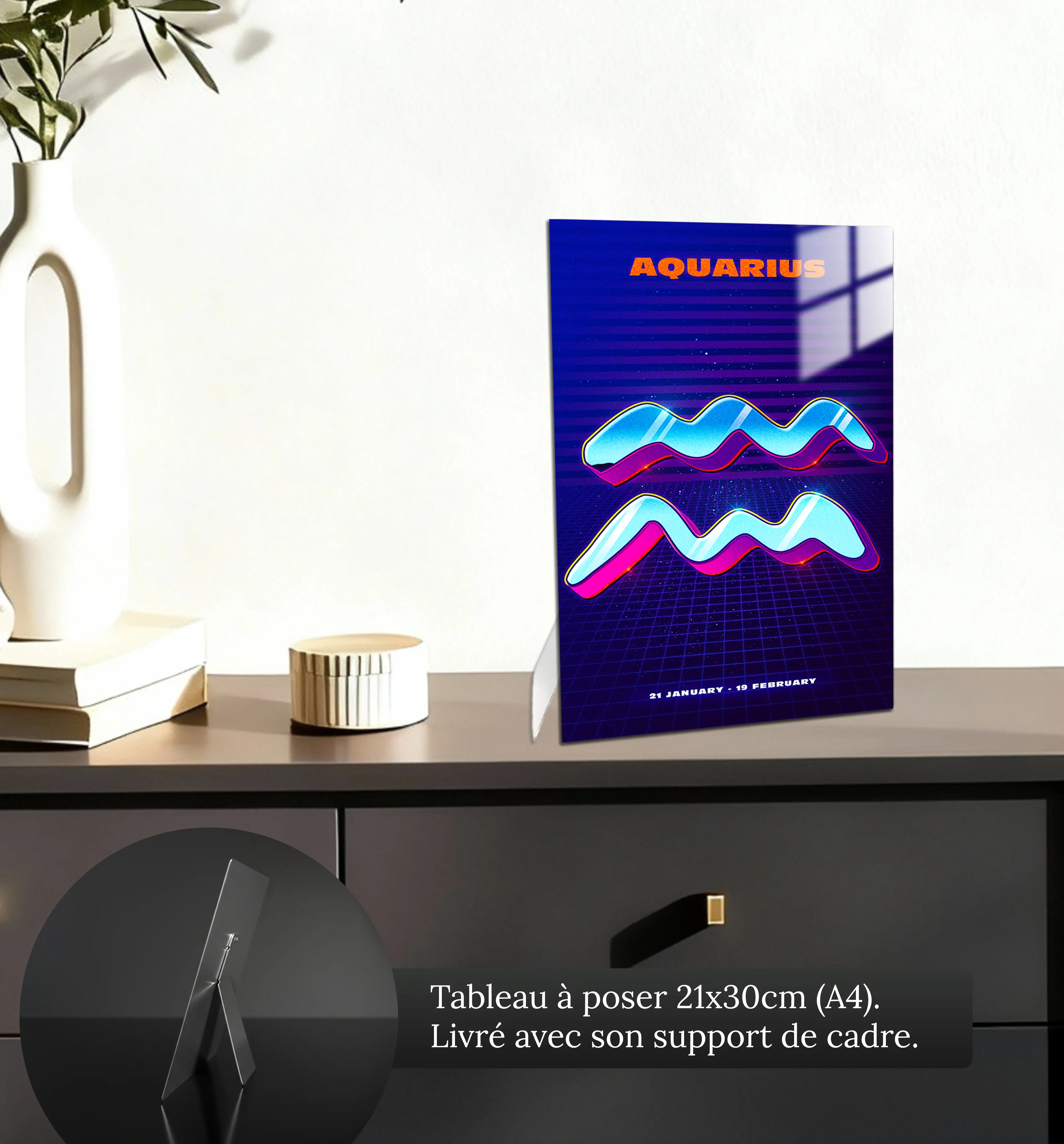 tableau-verseau-retro-petit-format-a-poser-sur-meuble | DreamWay