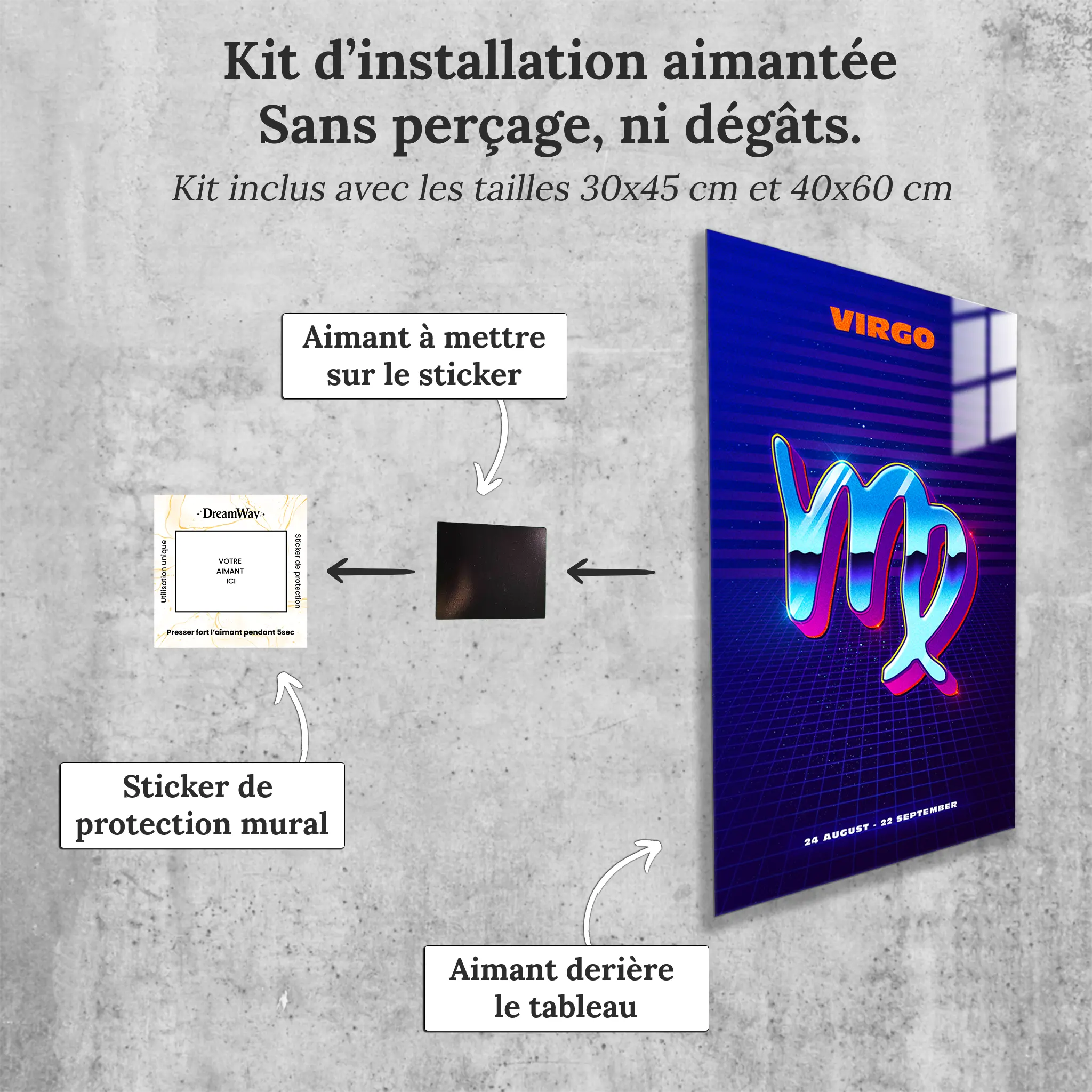 tableau-vierge-retro-avec-installation-aimantee | DreamWay